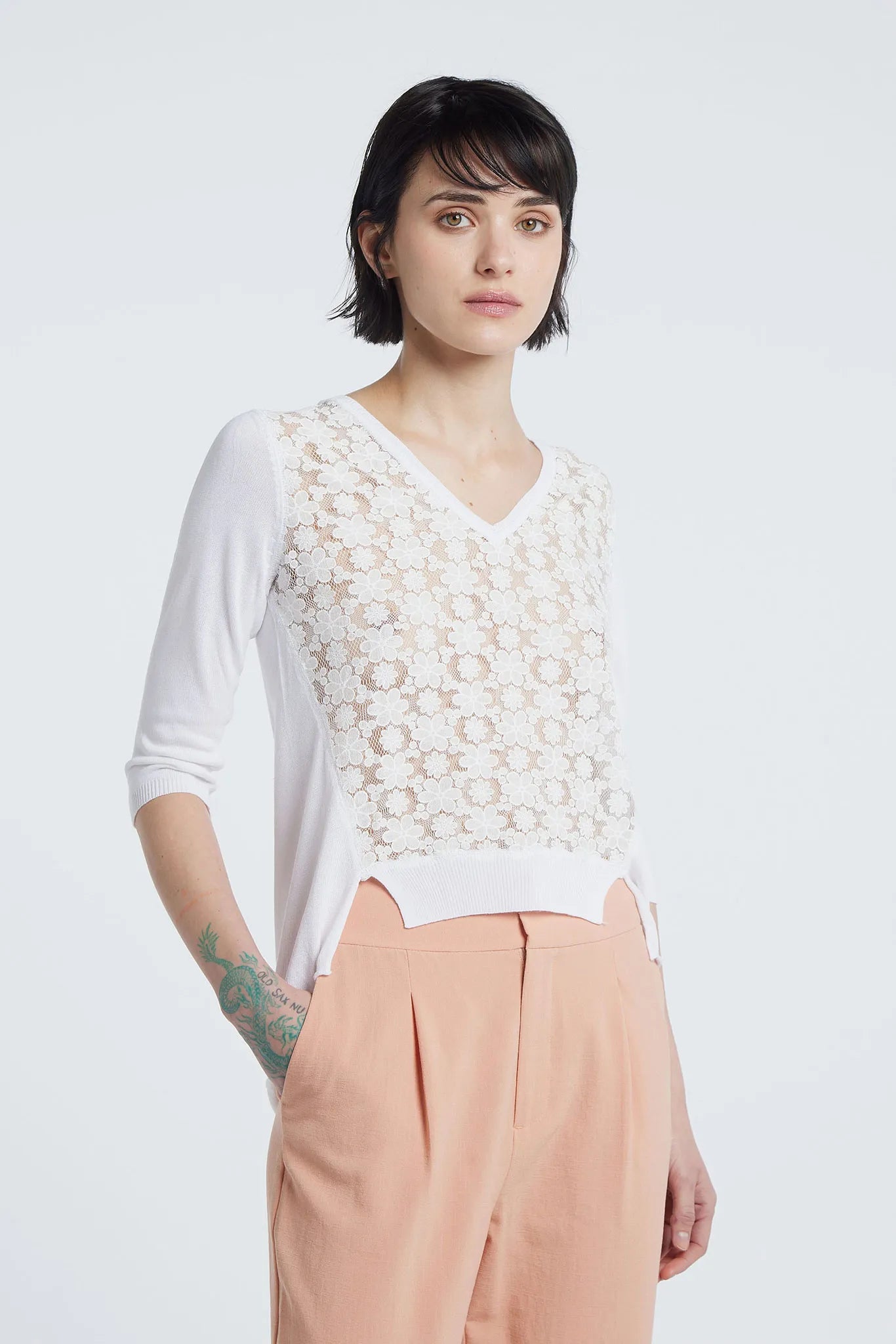 ANASTASIA - Viscose V-neck Sweater