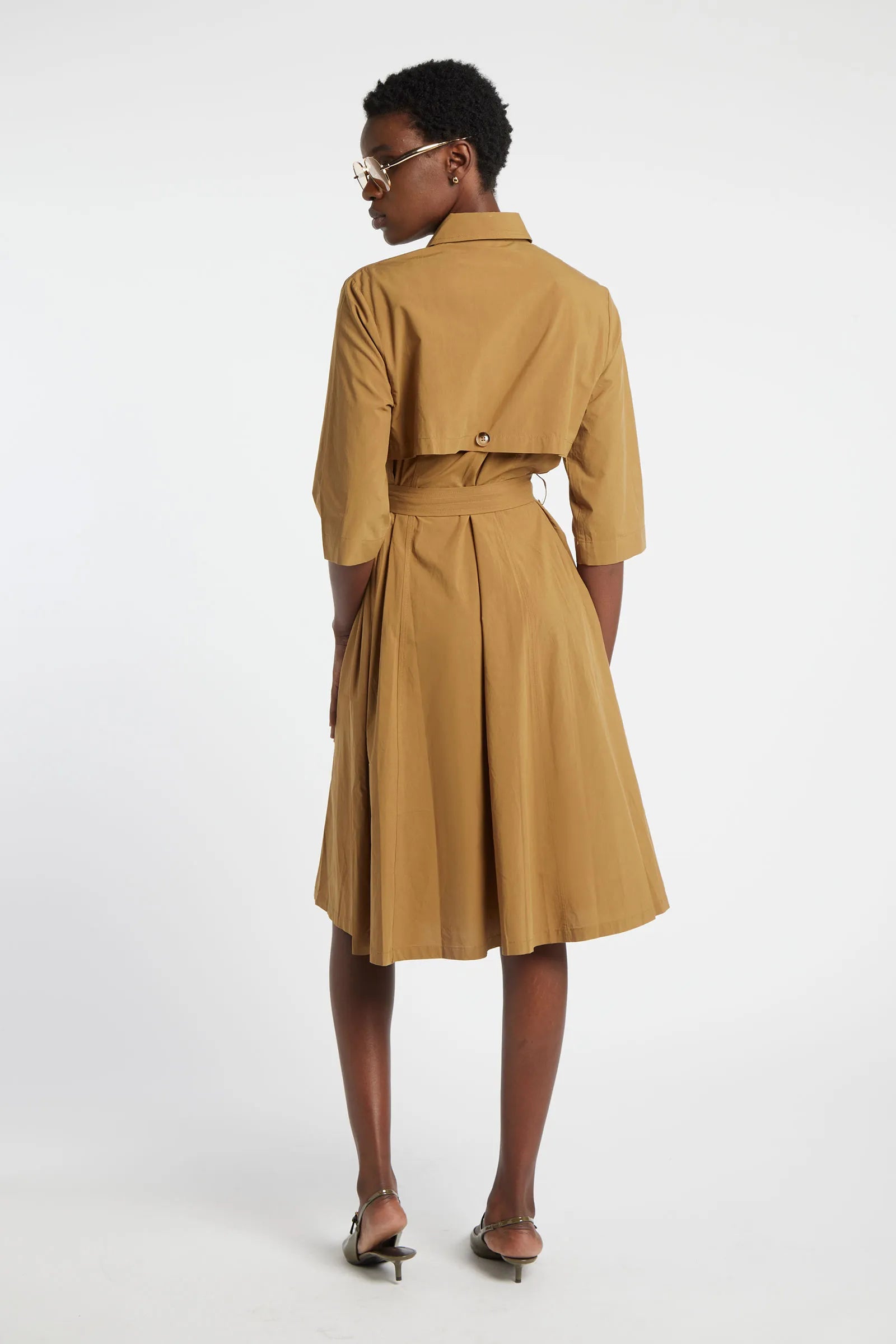 FLUORITE - Cotton midi dress