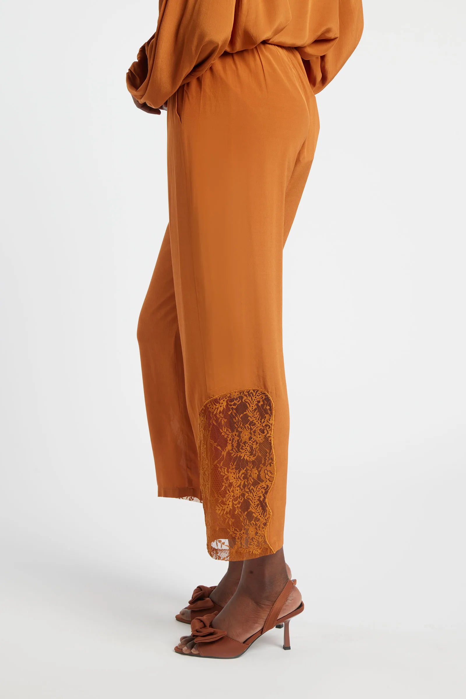 TOPAZIO - Pantalone tasca cargo in viscosa