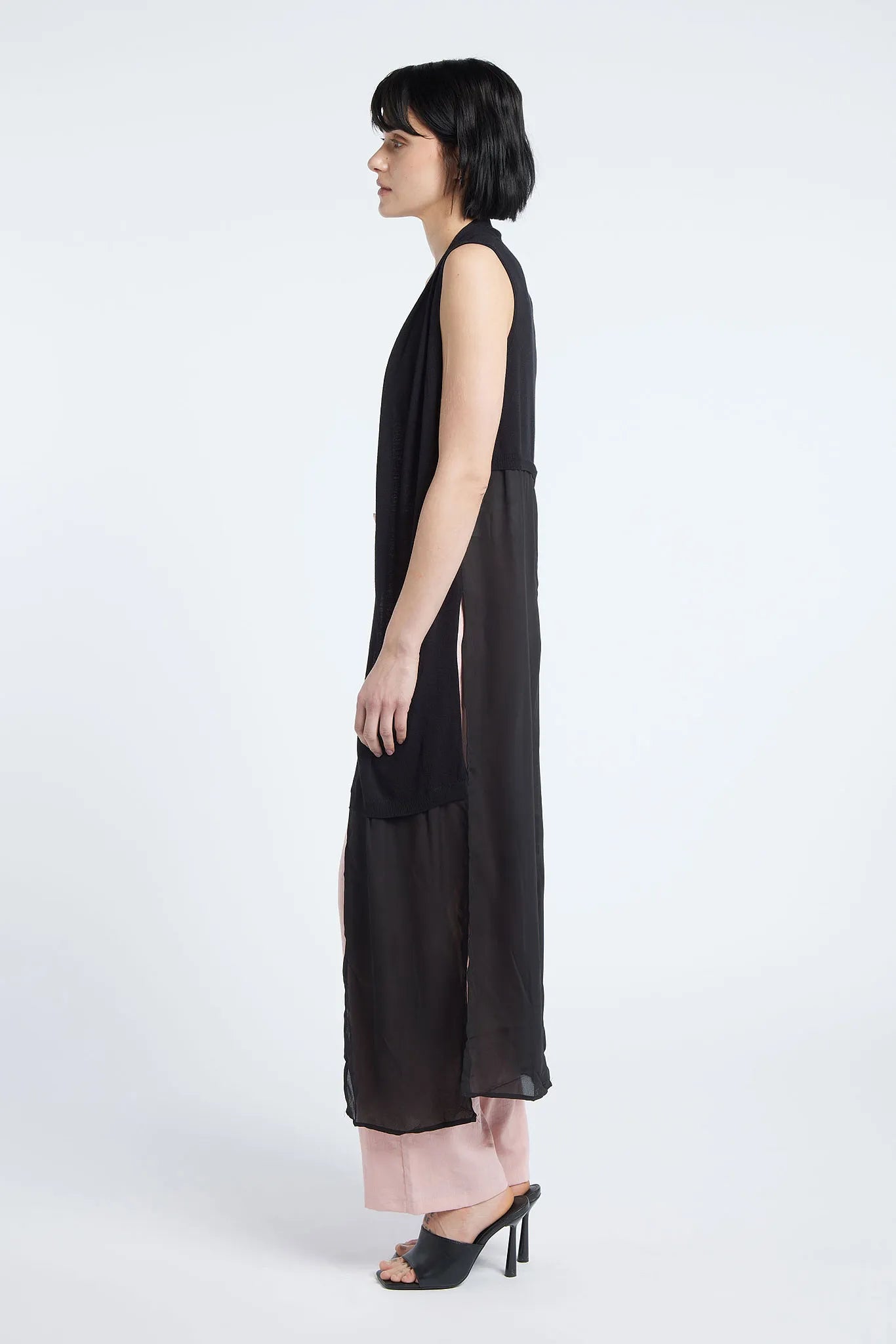 AIKO - Black long cardigan