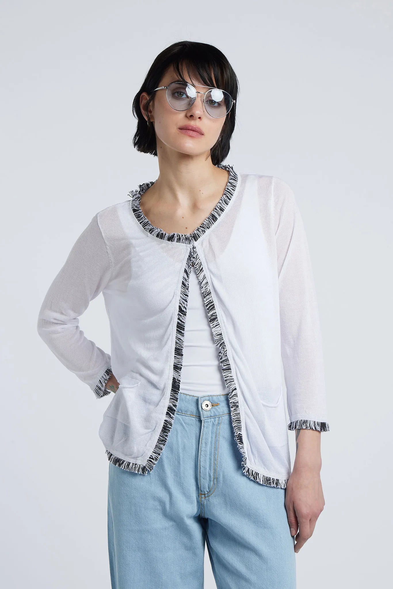 KAEDE - Viscose blend cardigan