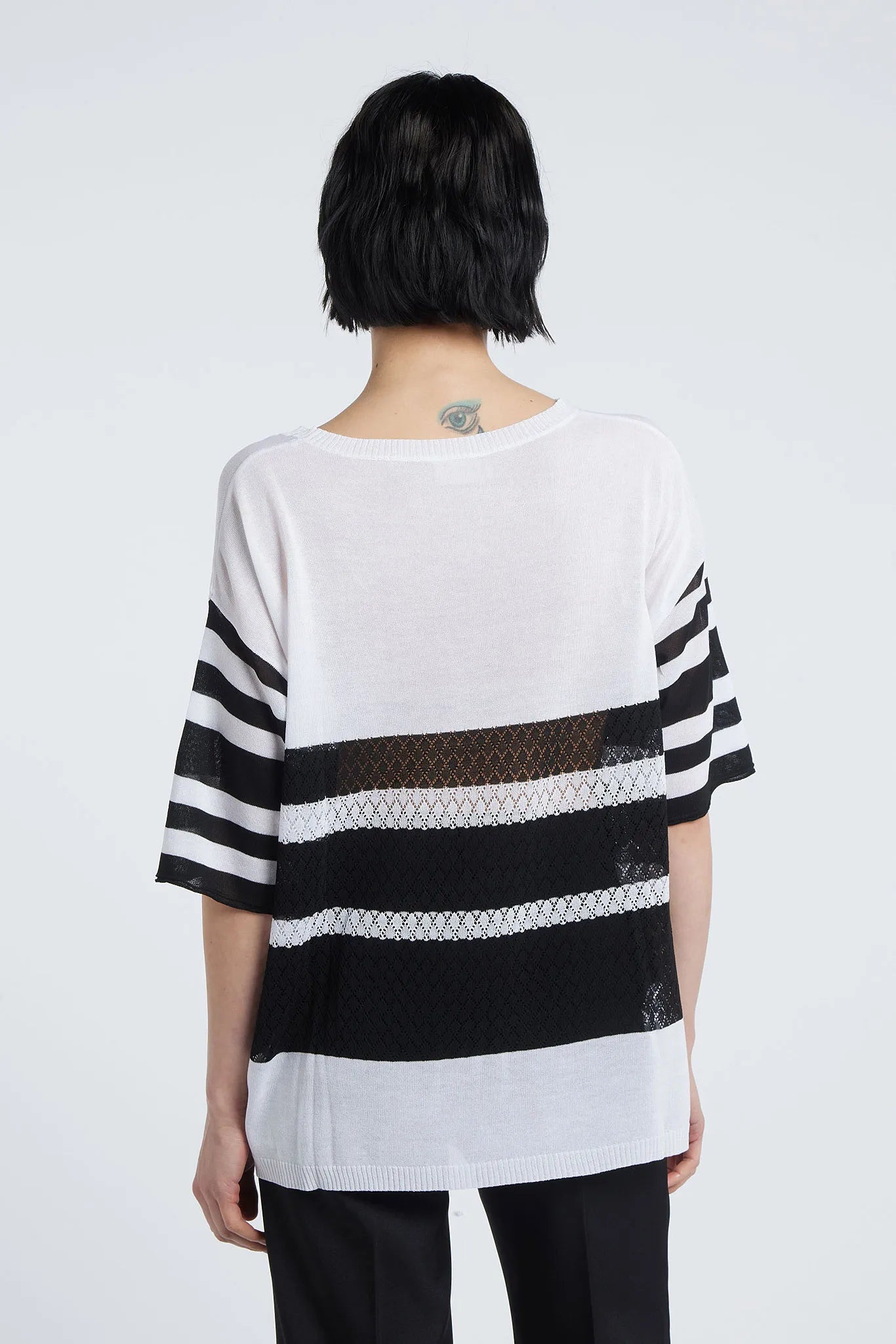 TATIANA - Perforated Viscose Sweater