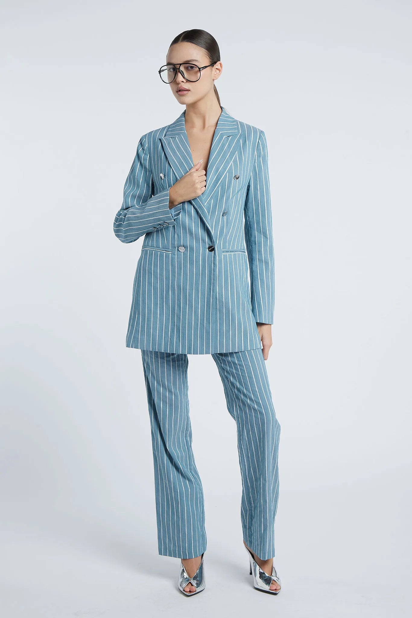 ROME - Six-button double-breasted pantsuit