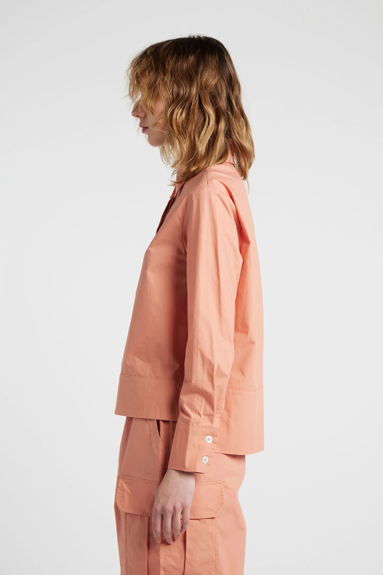 GARNET - Shirt-collar tunic