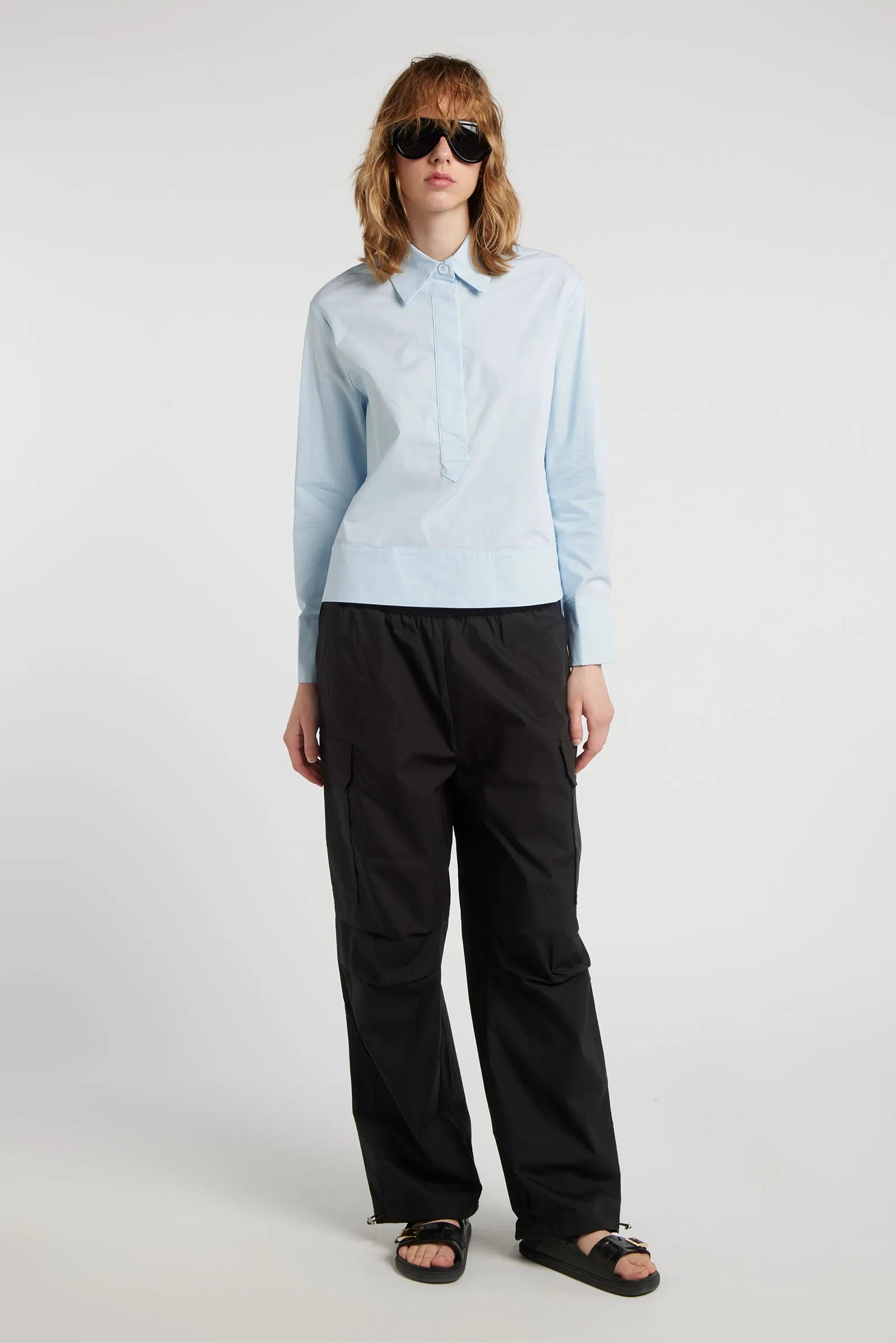 GARNET - Shirt-collar tunic