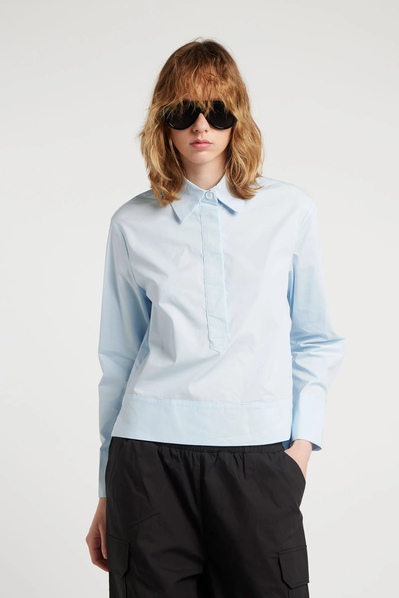 GARNET - Shirt-collar tunic