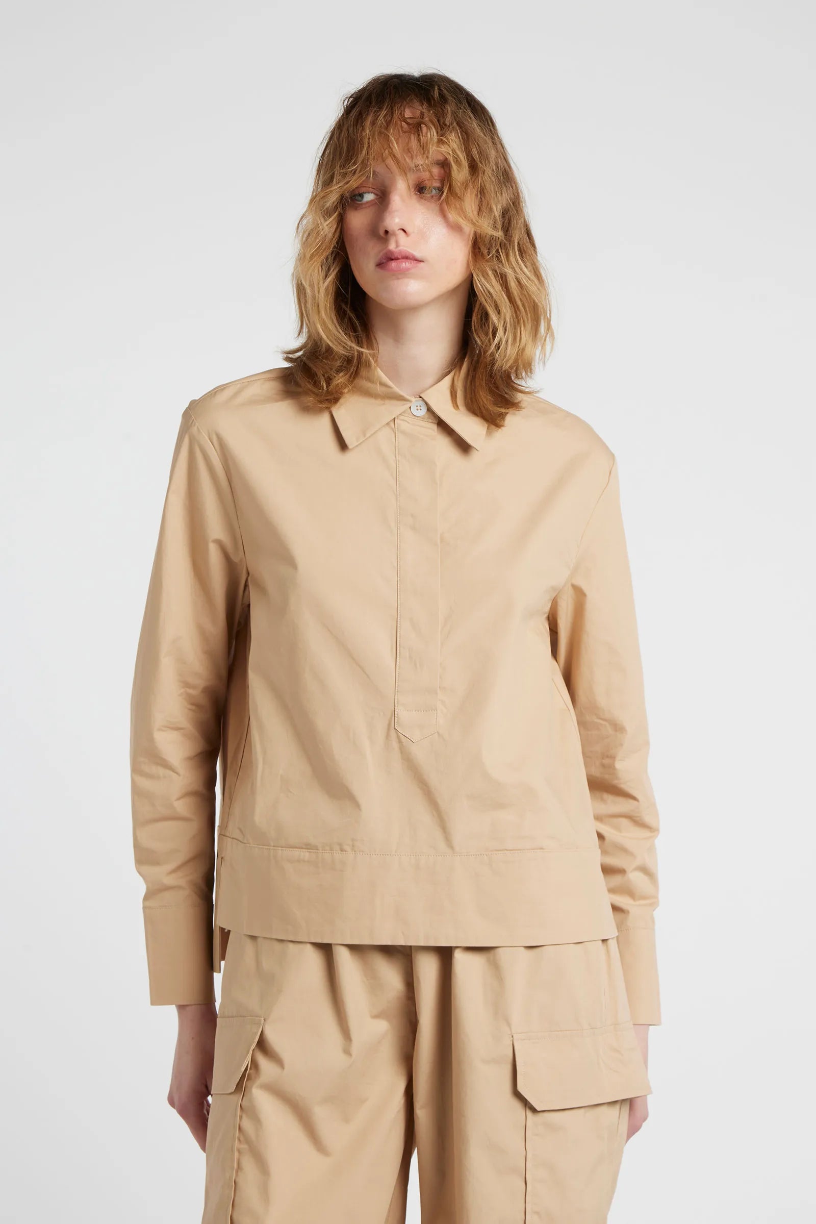 GARNET - Shirt-collar tunic