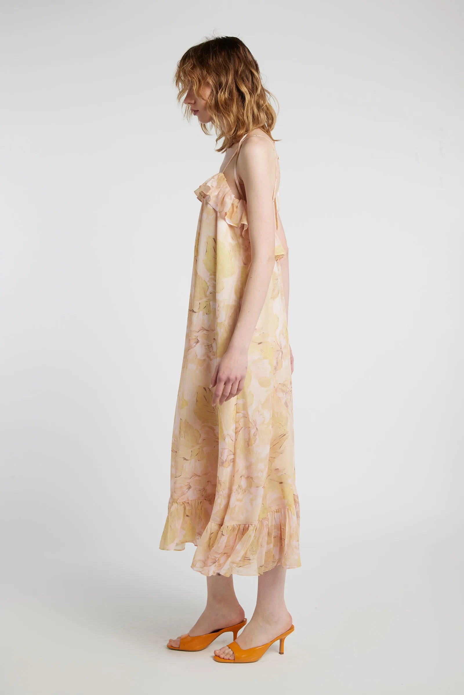 CHRYSOBERYL - Long maxi dress with floral print