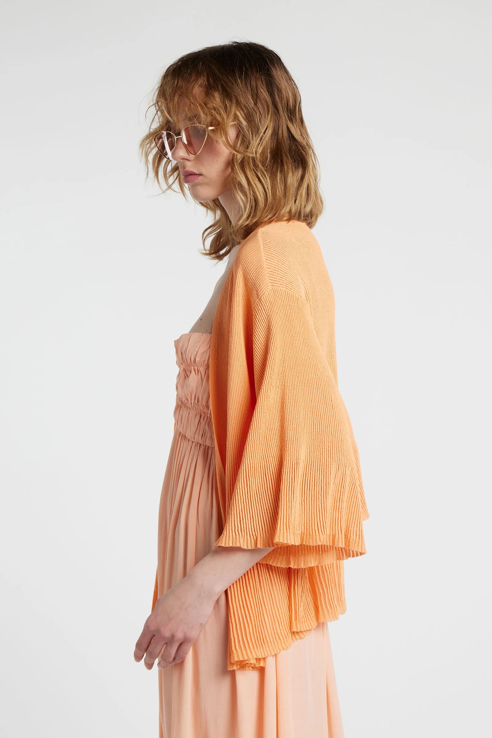 BOW - Loose viscose blend cardigan