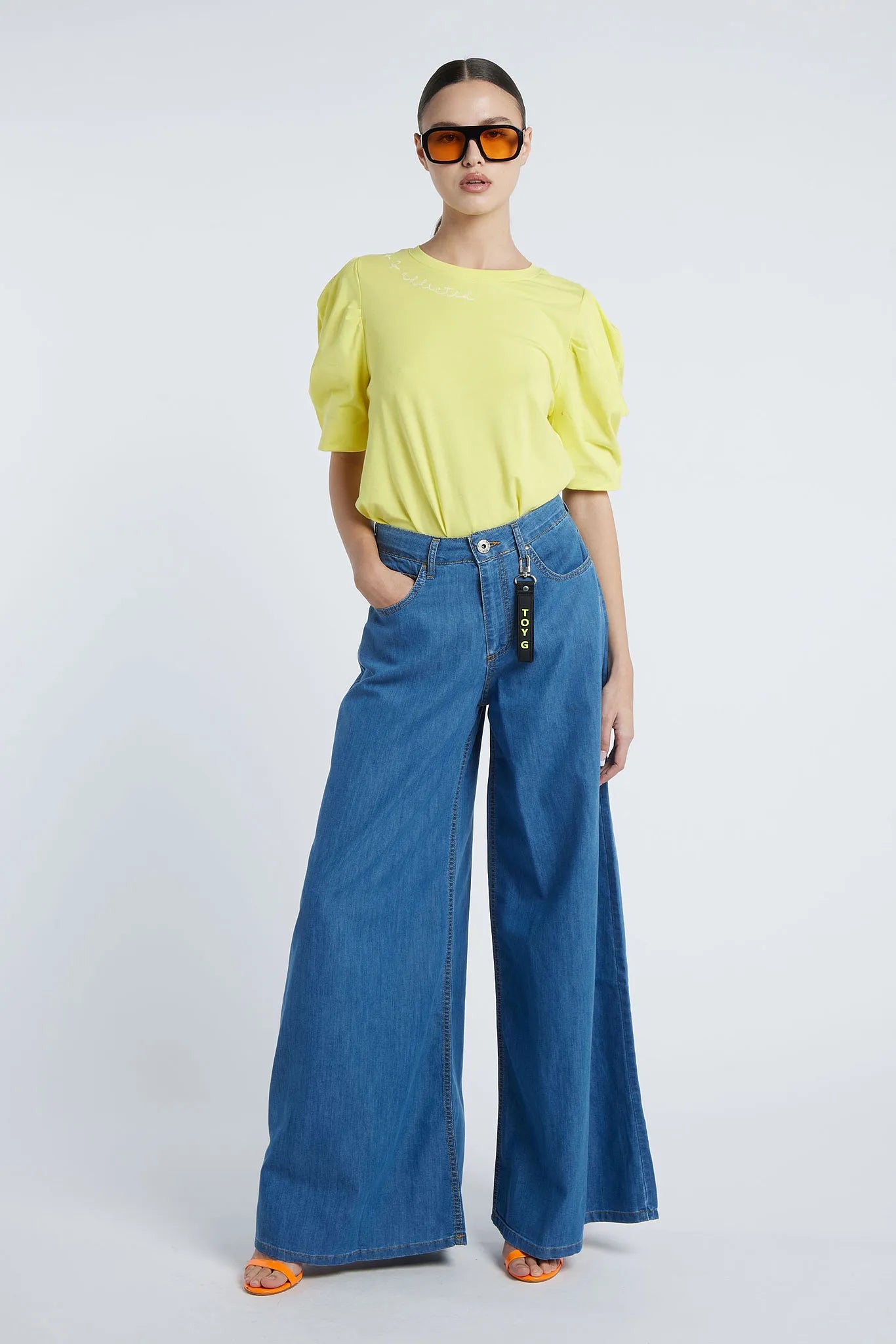 BOTTICELLI - Wide-leg jeans