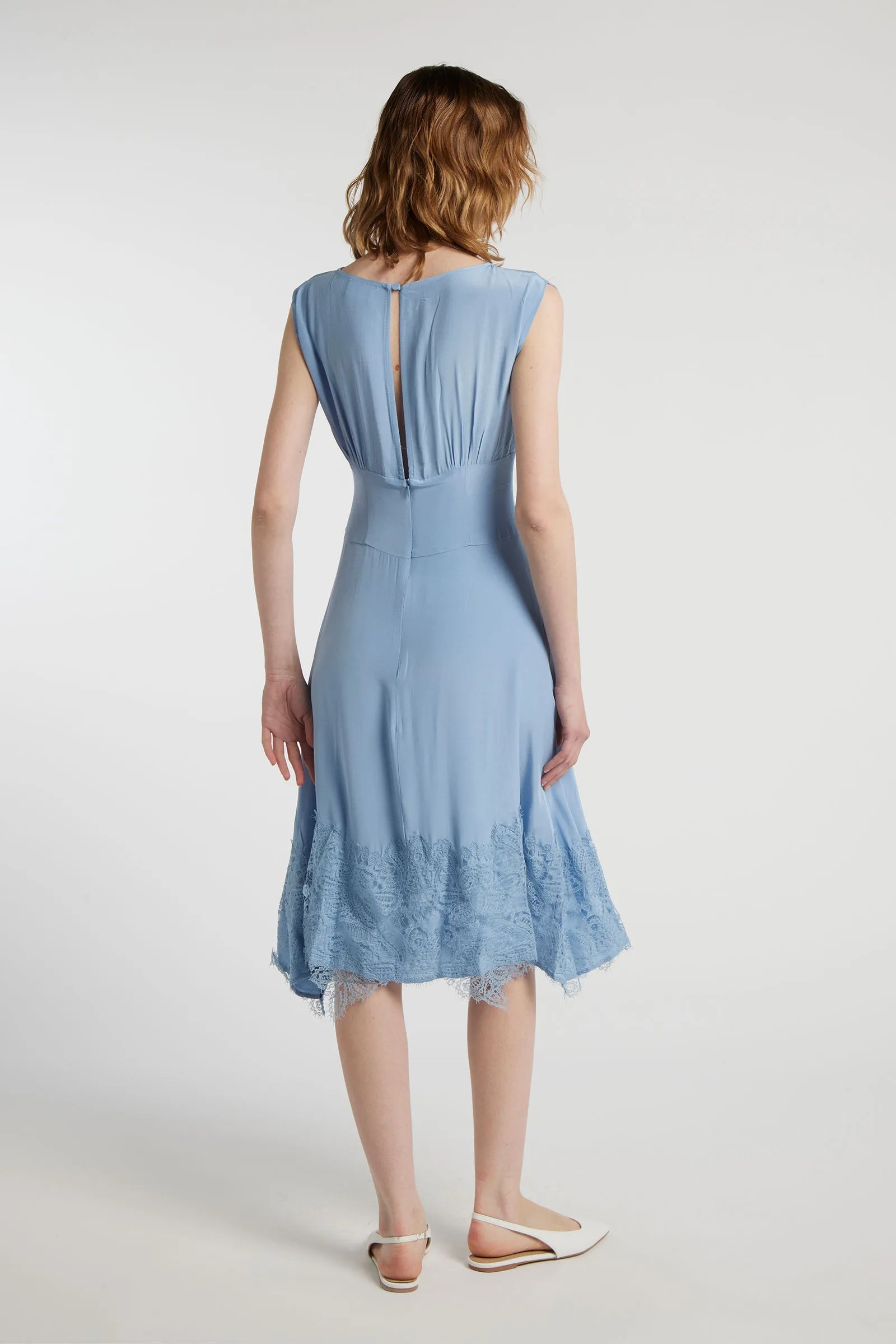 EMERALD - Viscose midi dress
