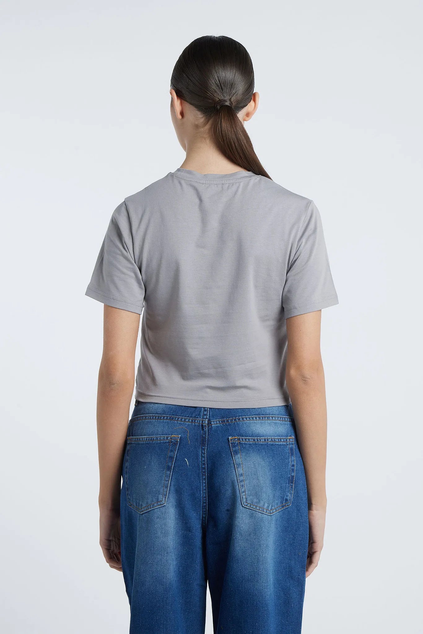 CUBA - T-shirt with corset appliqué
