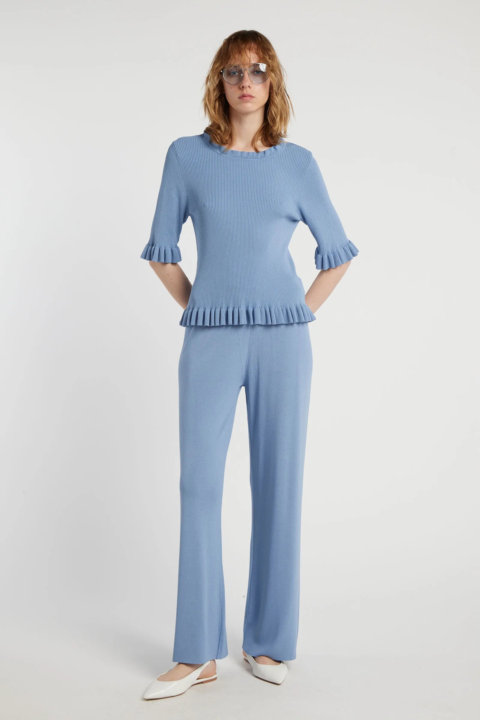 ALISIA - Semi-fitted crew neck jumper