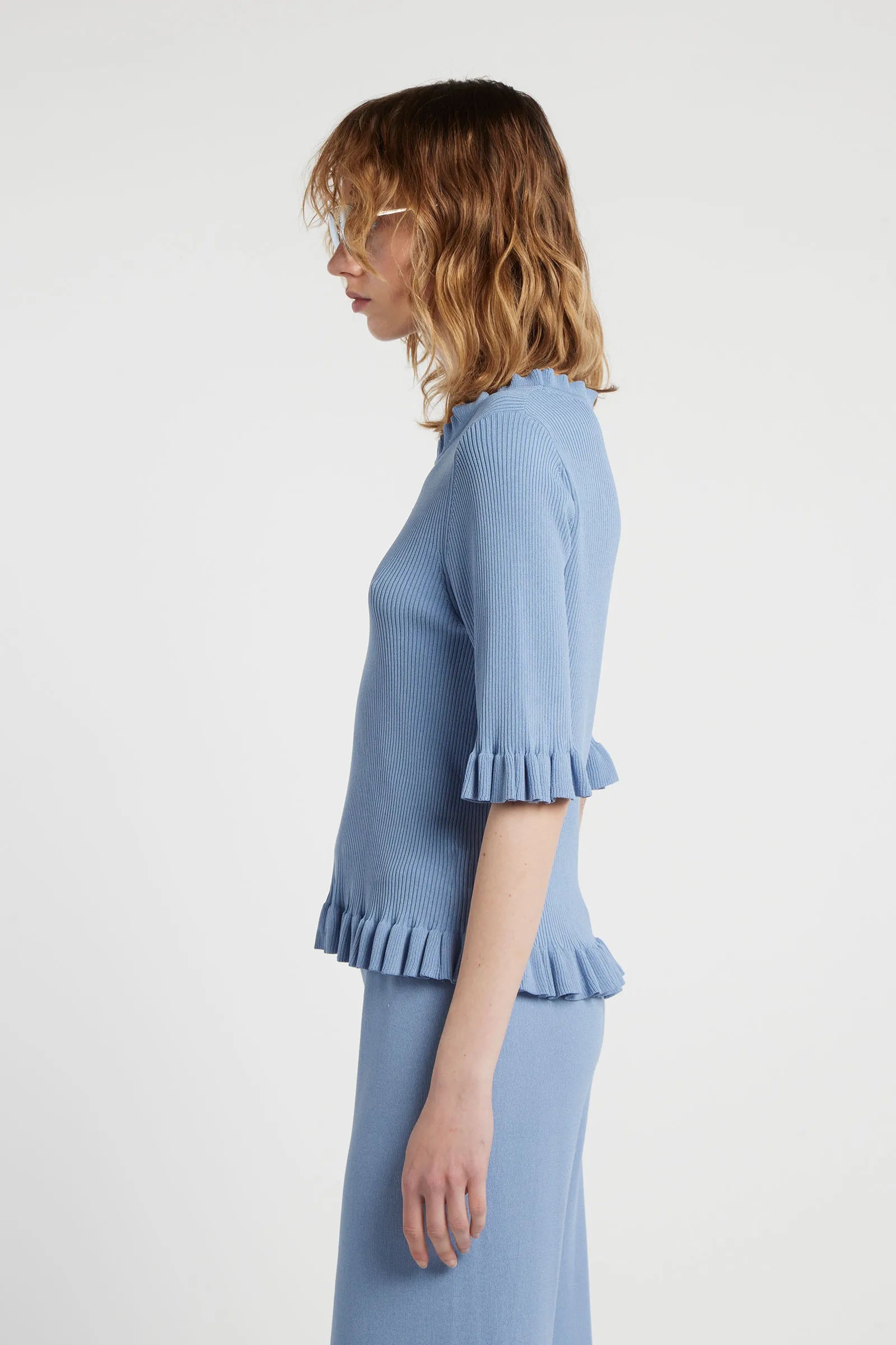 ALISIA - Semi-fitted crew neck jumper