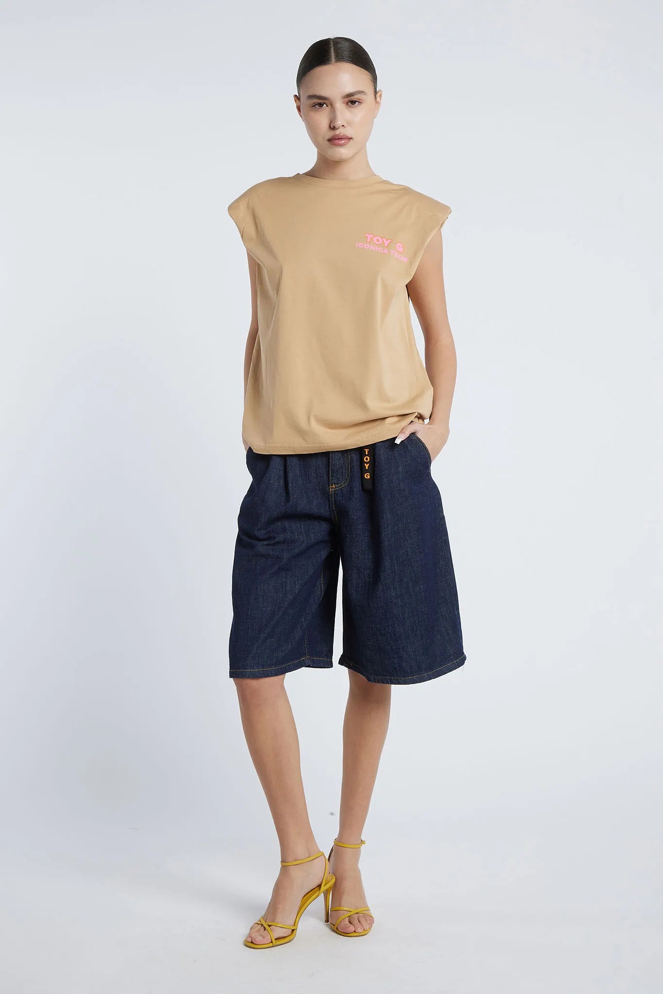BOGOTA - Sleeveless T-shirt with back print