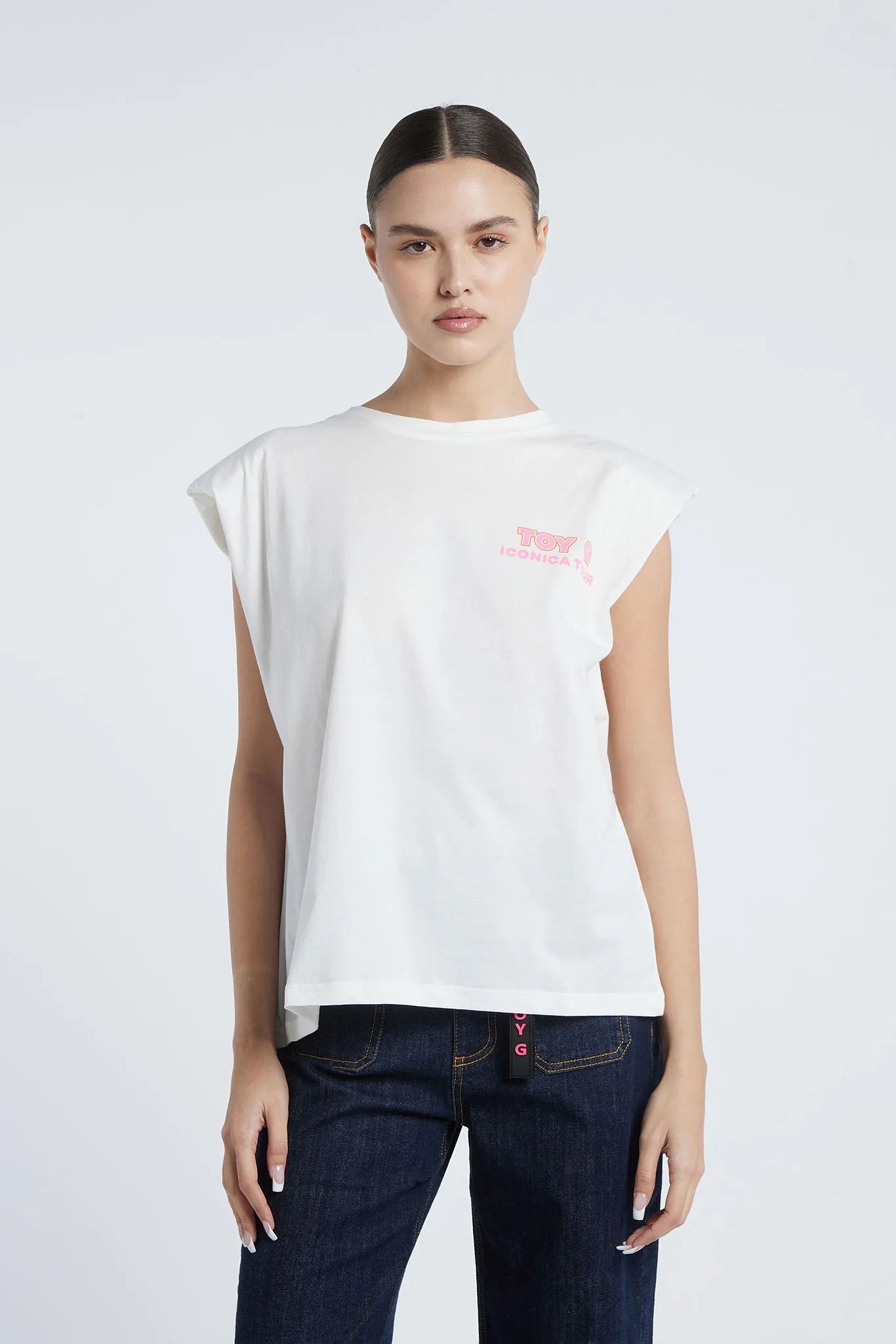 BOGOTA - Sleeveless T-shirt with back print