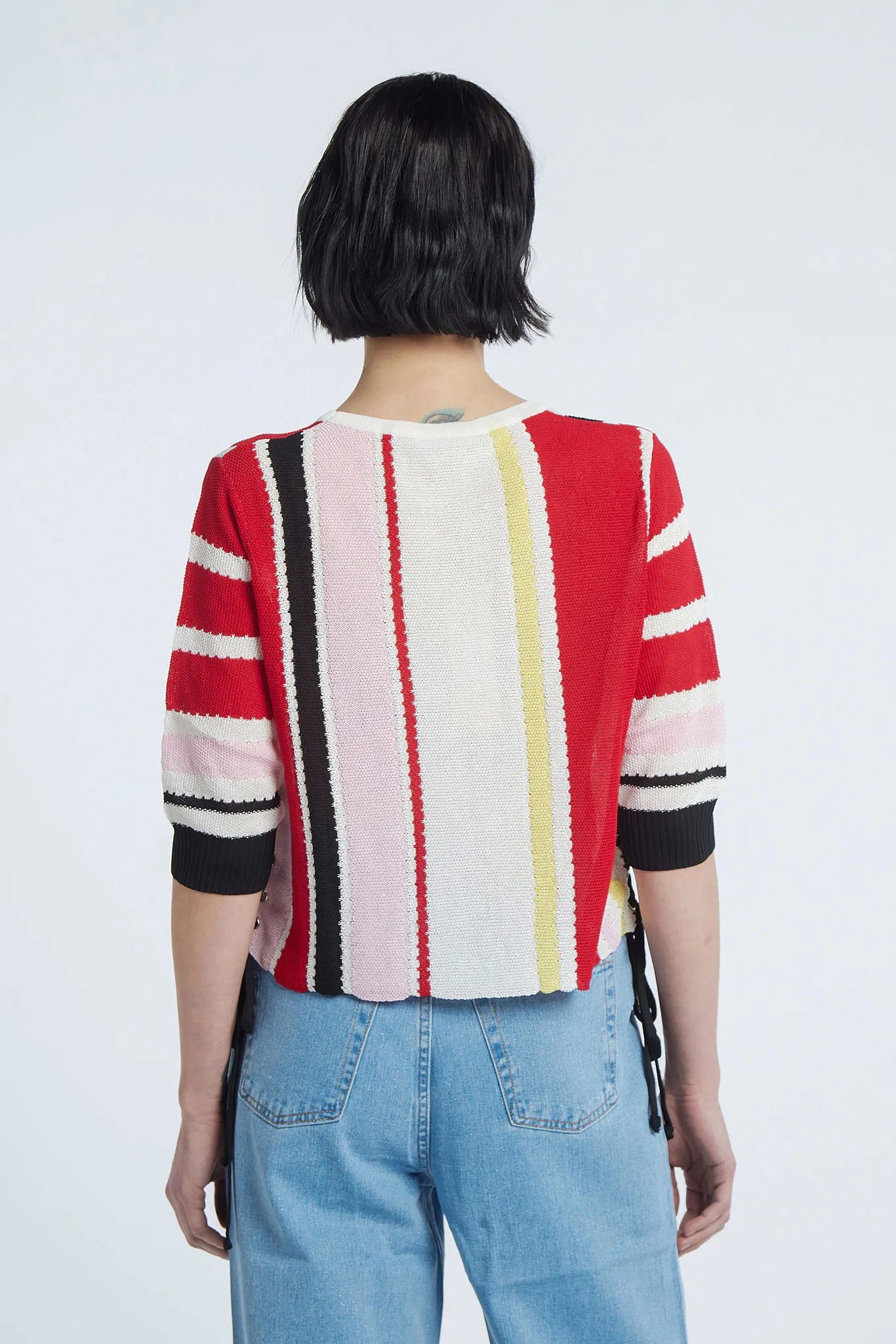 NAMI - Round neck sweater with 3/4 sleeves