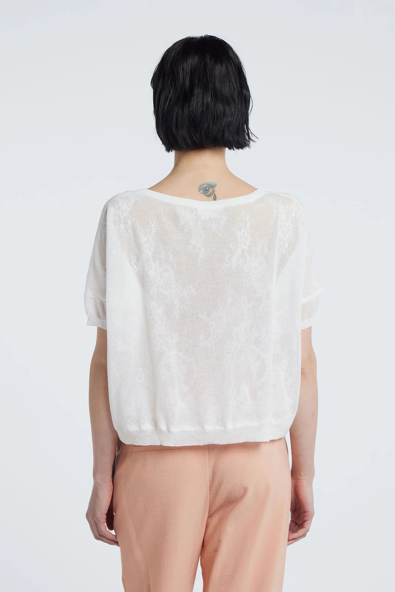 MIROSLAVA - Sheer effect viscose top