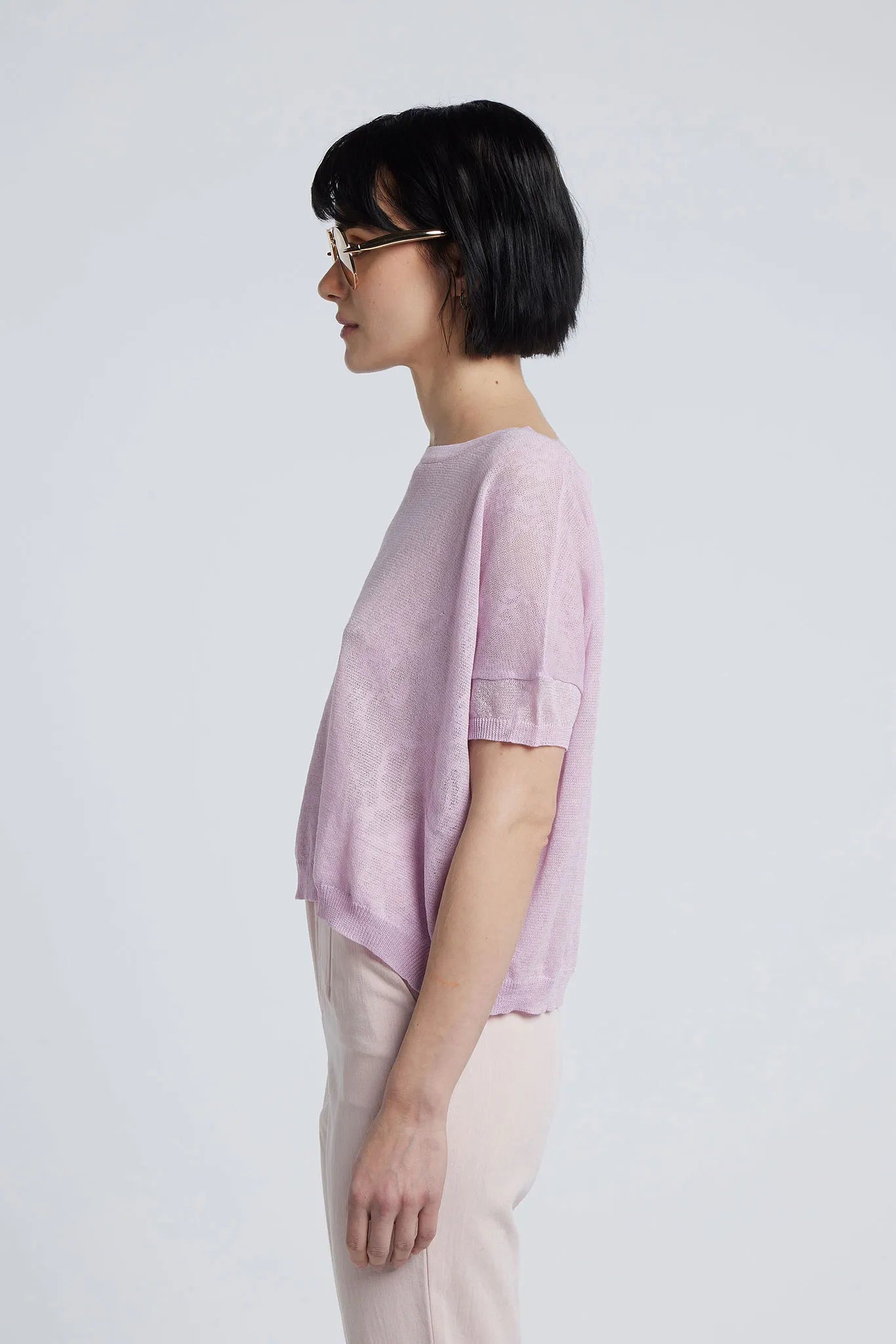 MIROSLAVA - Sheer effect viscose top