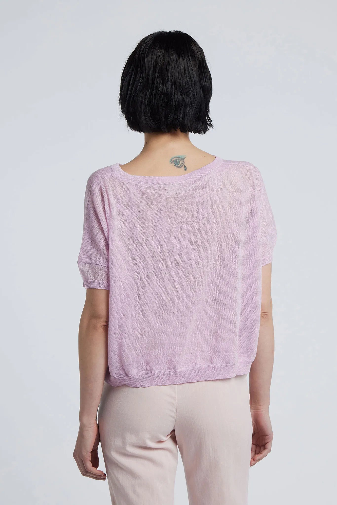 MIROSLAVA - Sheer effect viscose top