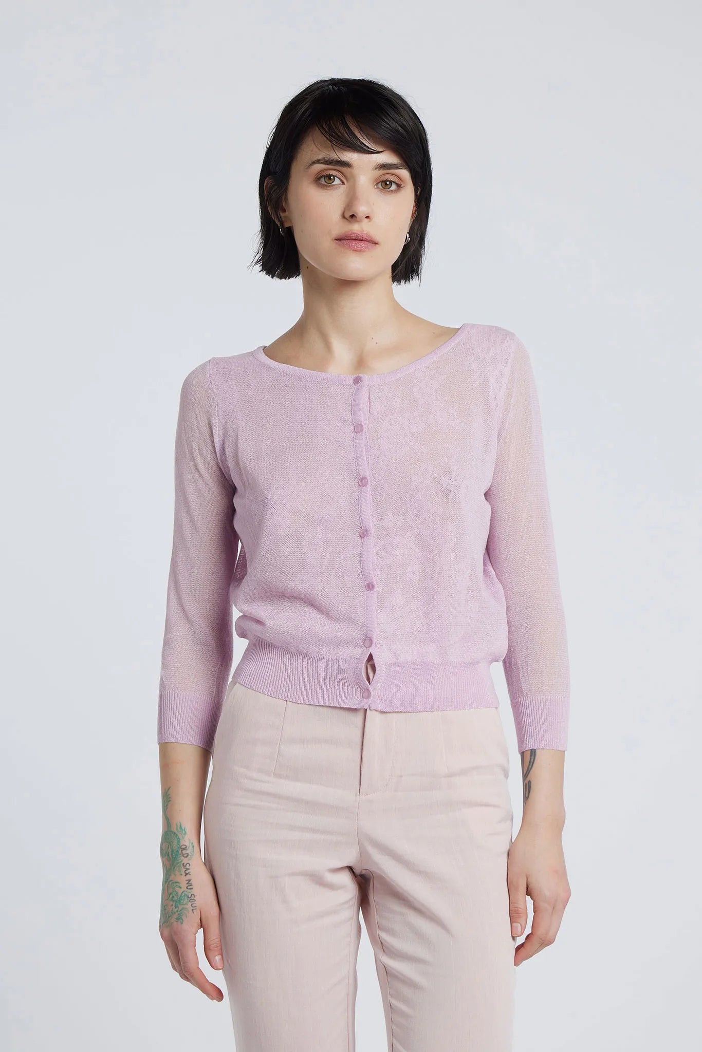 MASHA - Round neck cardigan