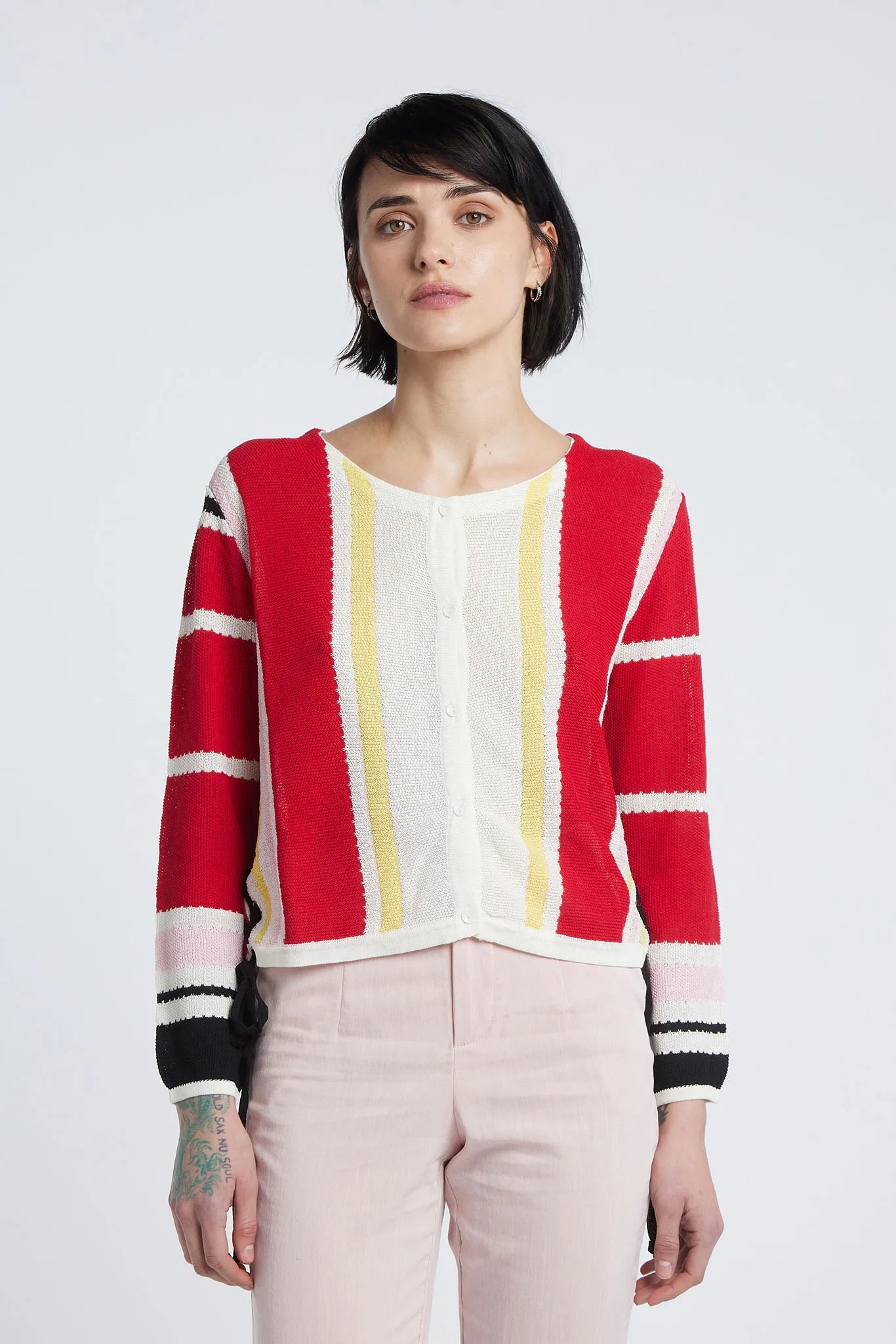NANA - Regular crew neck cardigan