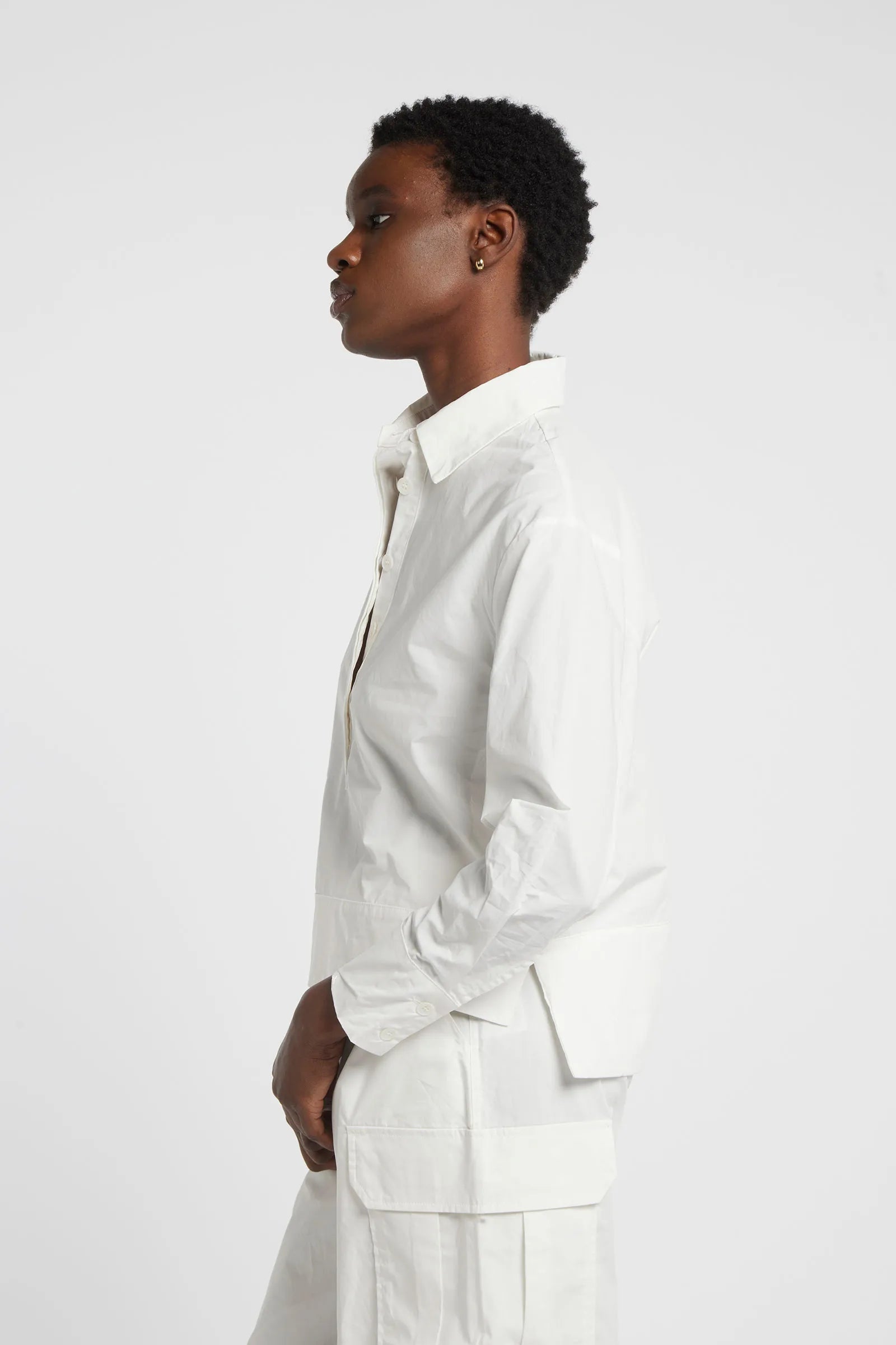GARNET - Tunic with shirt collar