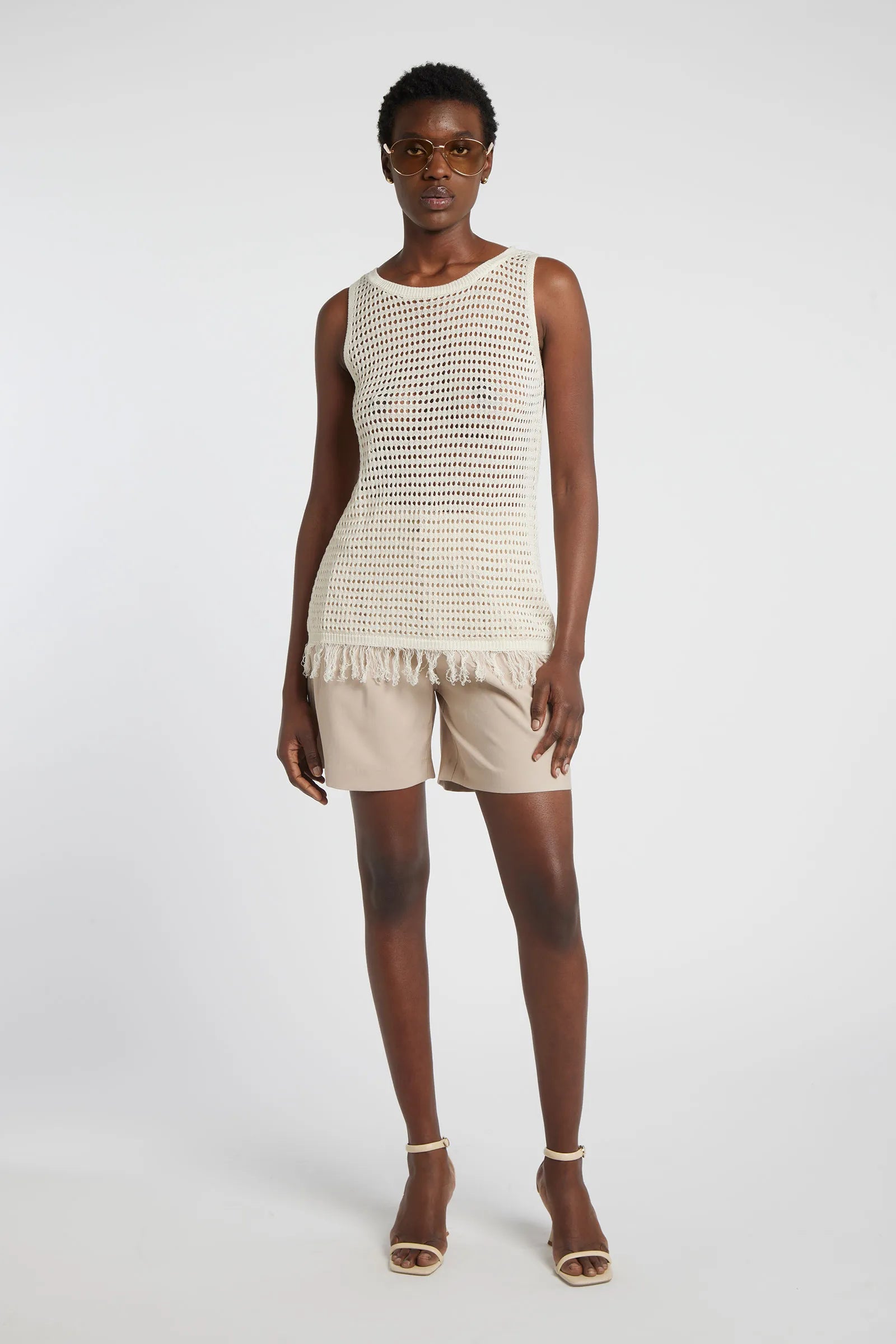 LAYLA - Long open-knit top