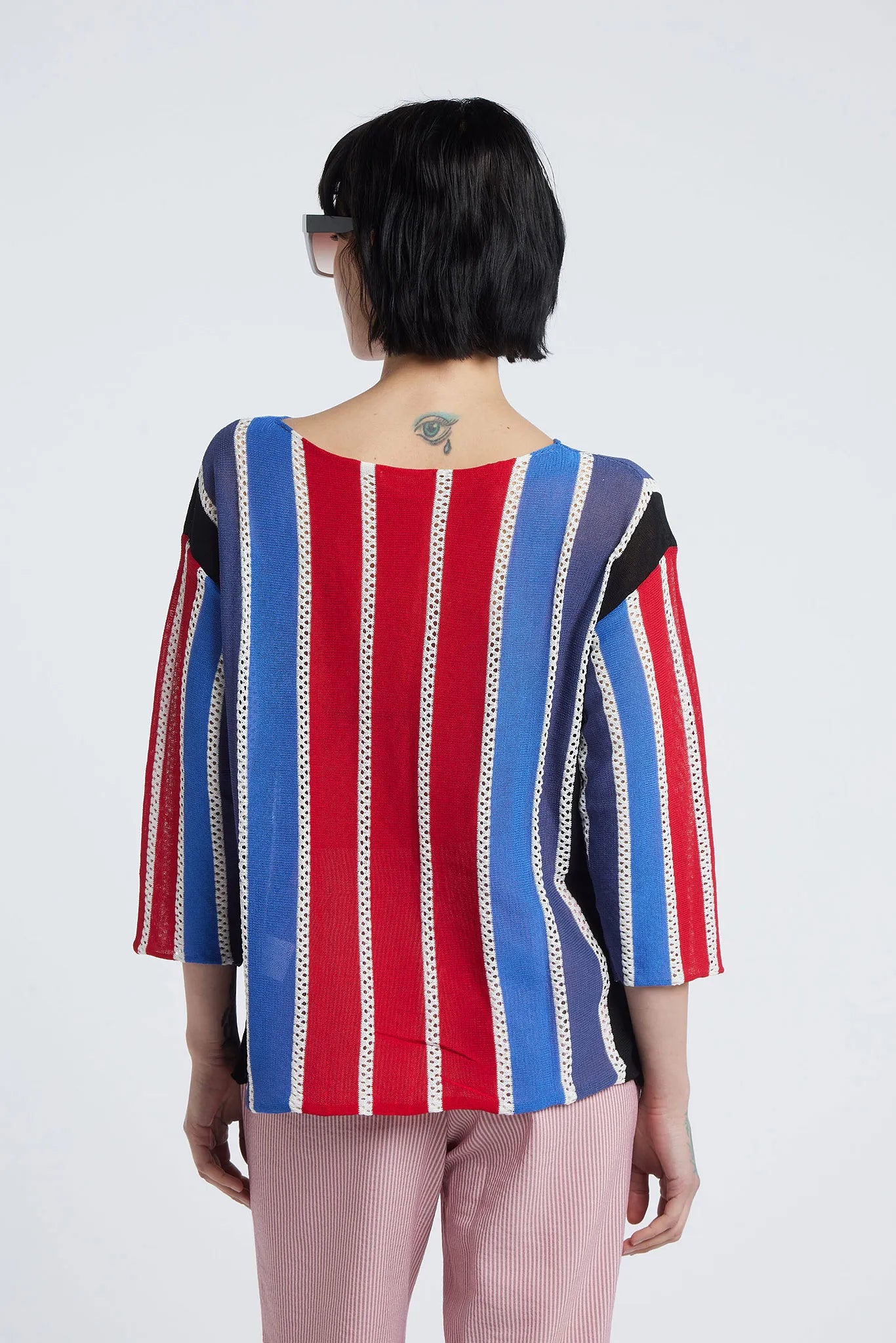 NYSSA - 7/8 sleeve crew neck top
