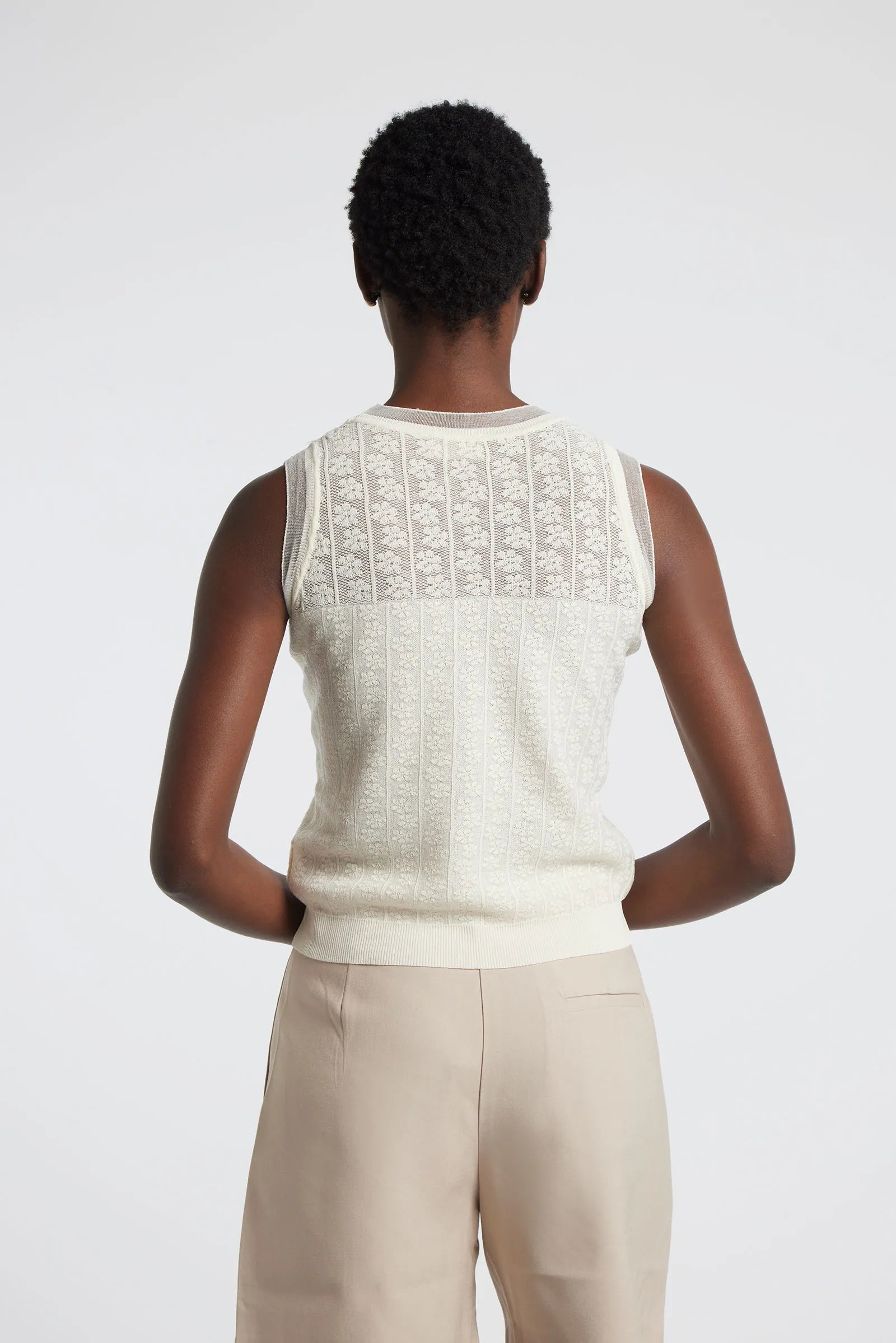 MILA - Knitted jacquard top