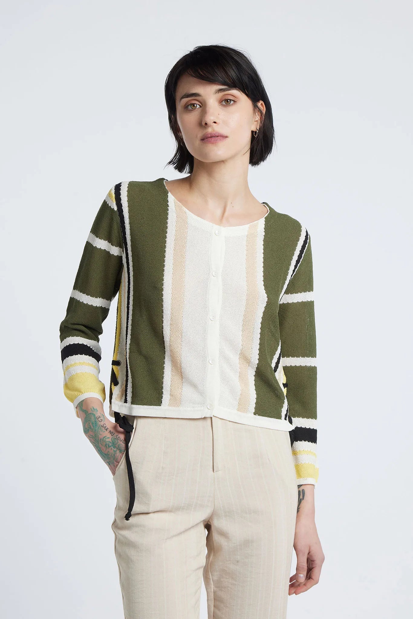 NANA - Regular round neck cardigan