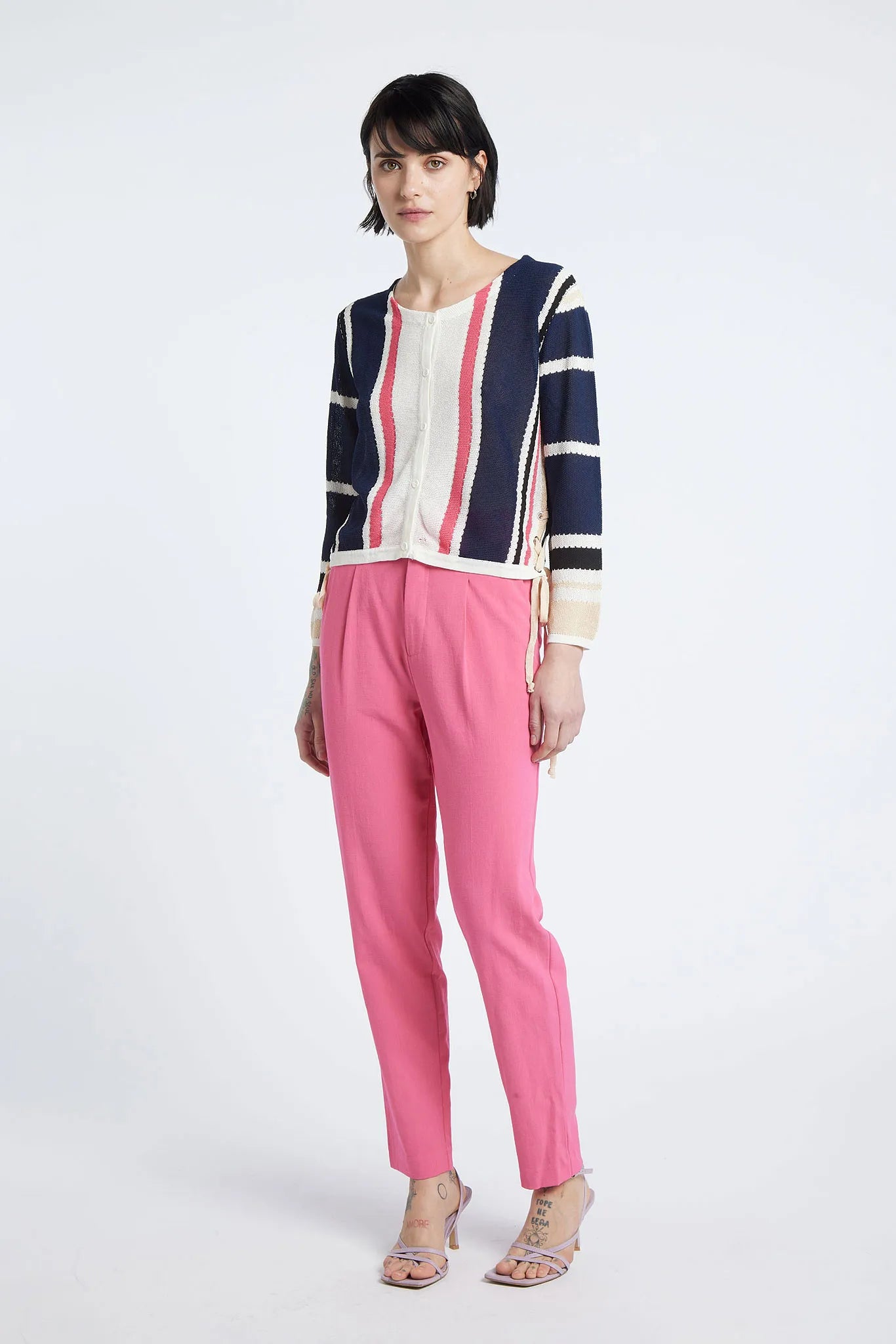 NANA - Regular crew neck cardigan
