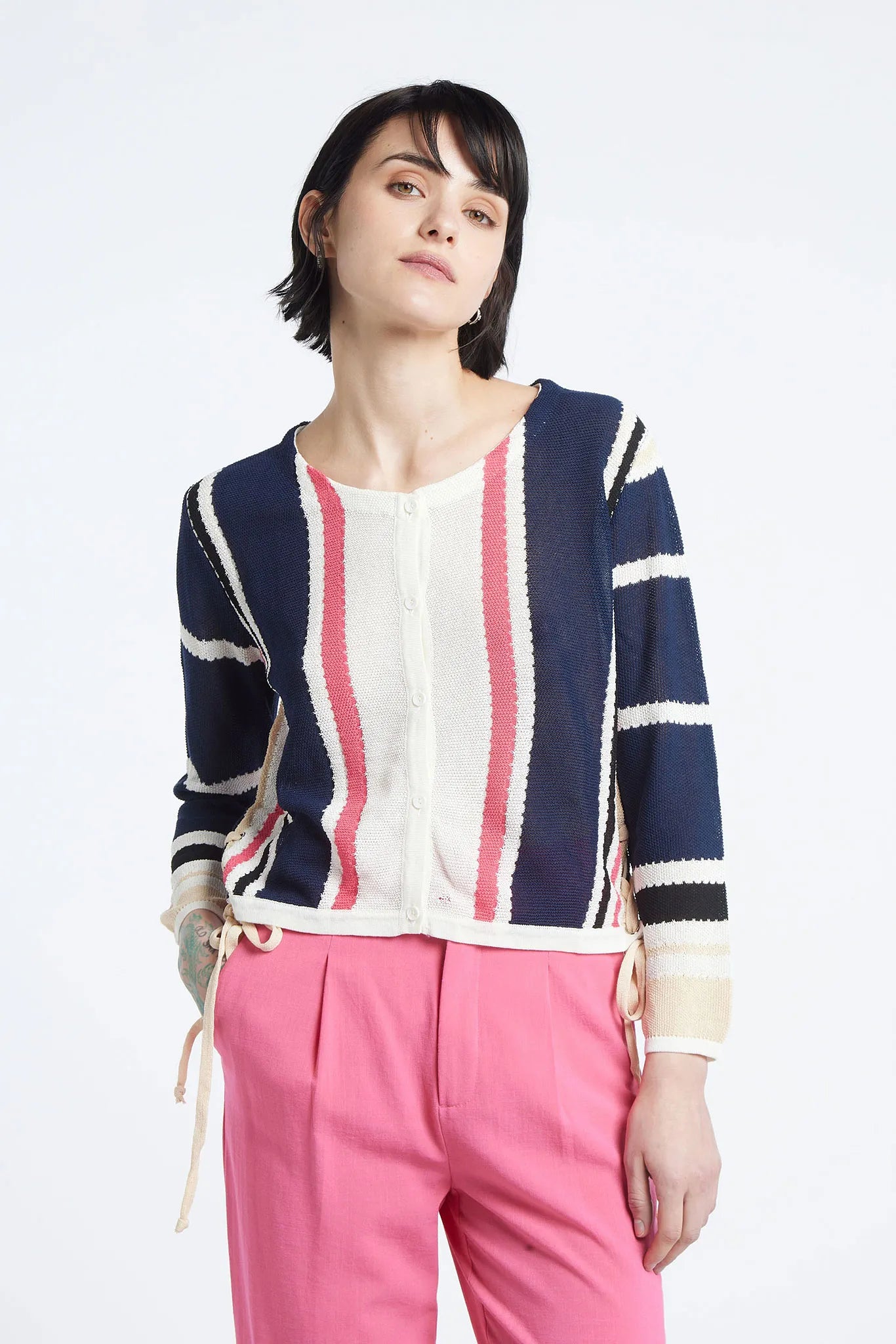 NANA - Regular crew neck cardigan