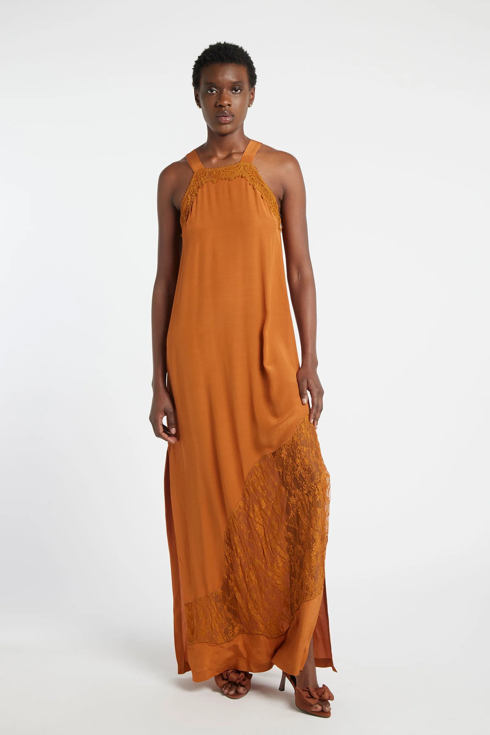 MOCANITE - Long viscose dress