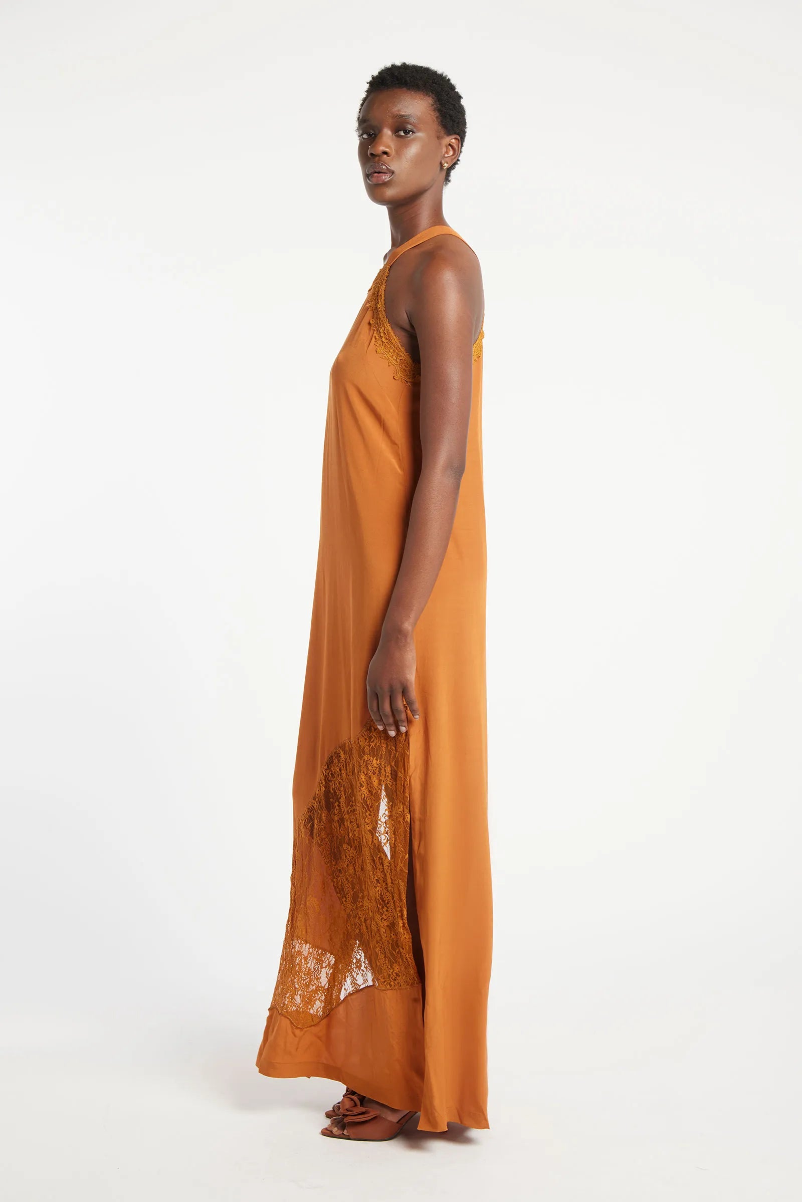 MOCANITE - Long viscose dress
