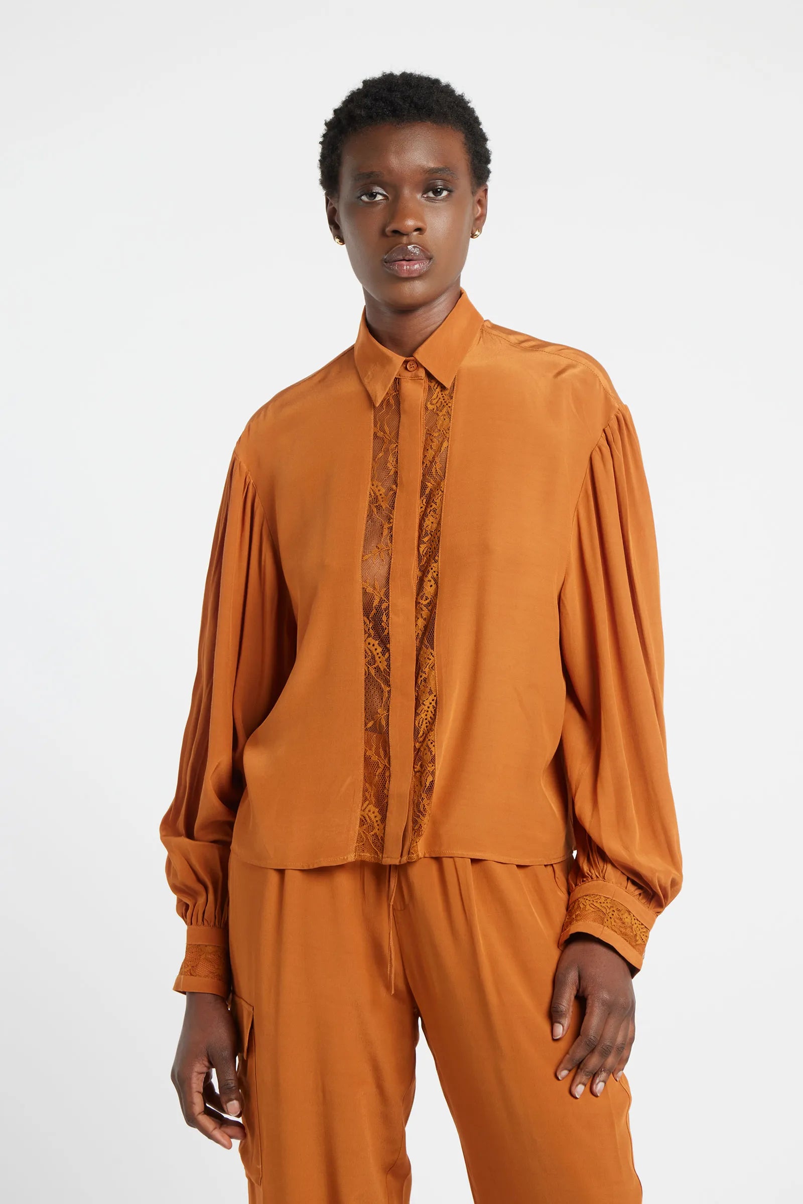 CORALLO - Camicia in viscosa morbida con fit regolare
