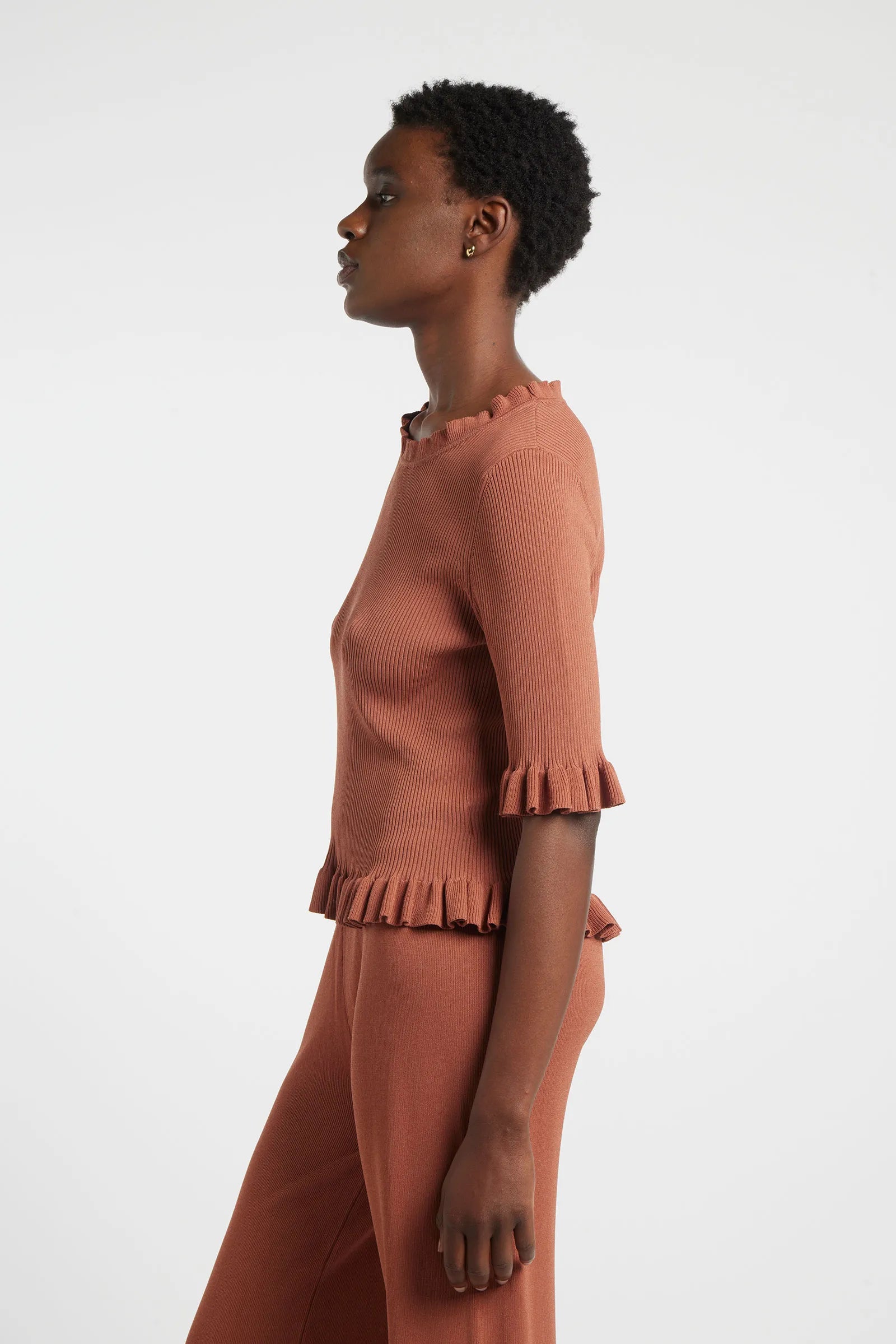 ALISIA - Maglia girocollo semi aderente