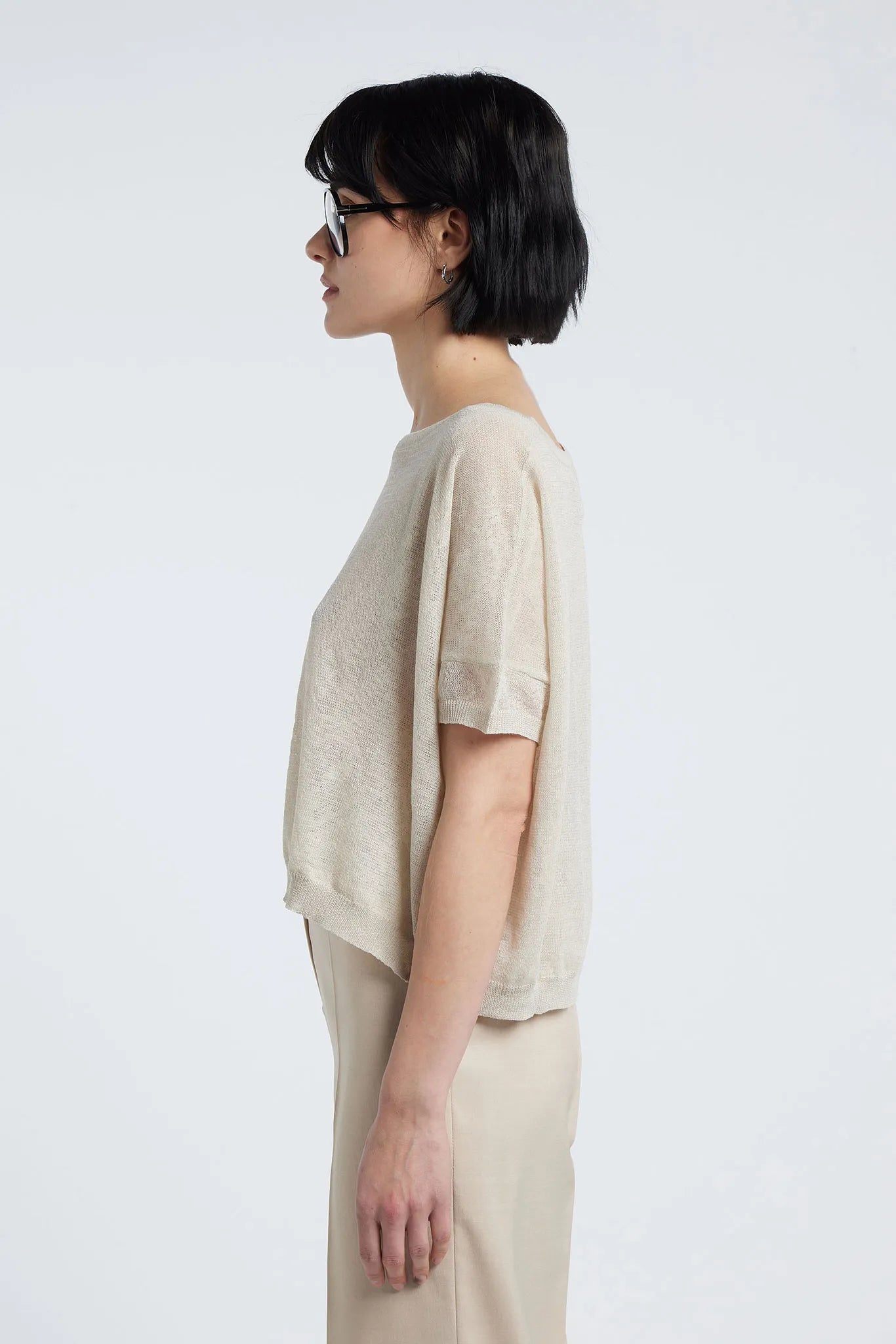 MIROSLAVA - Sheer effect viscose top