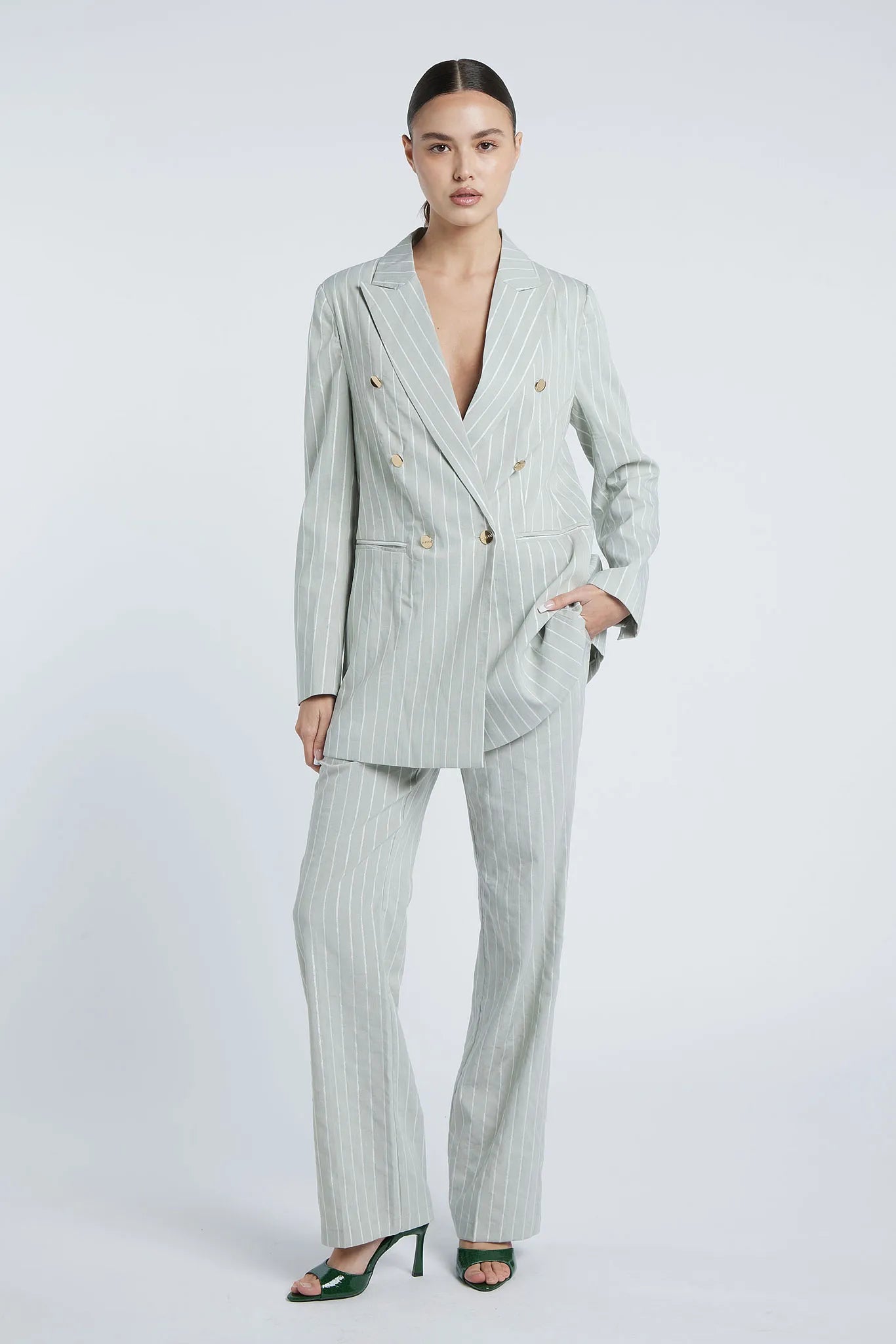 ROME - Six-button double-breasted pantsuit