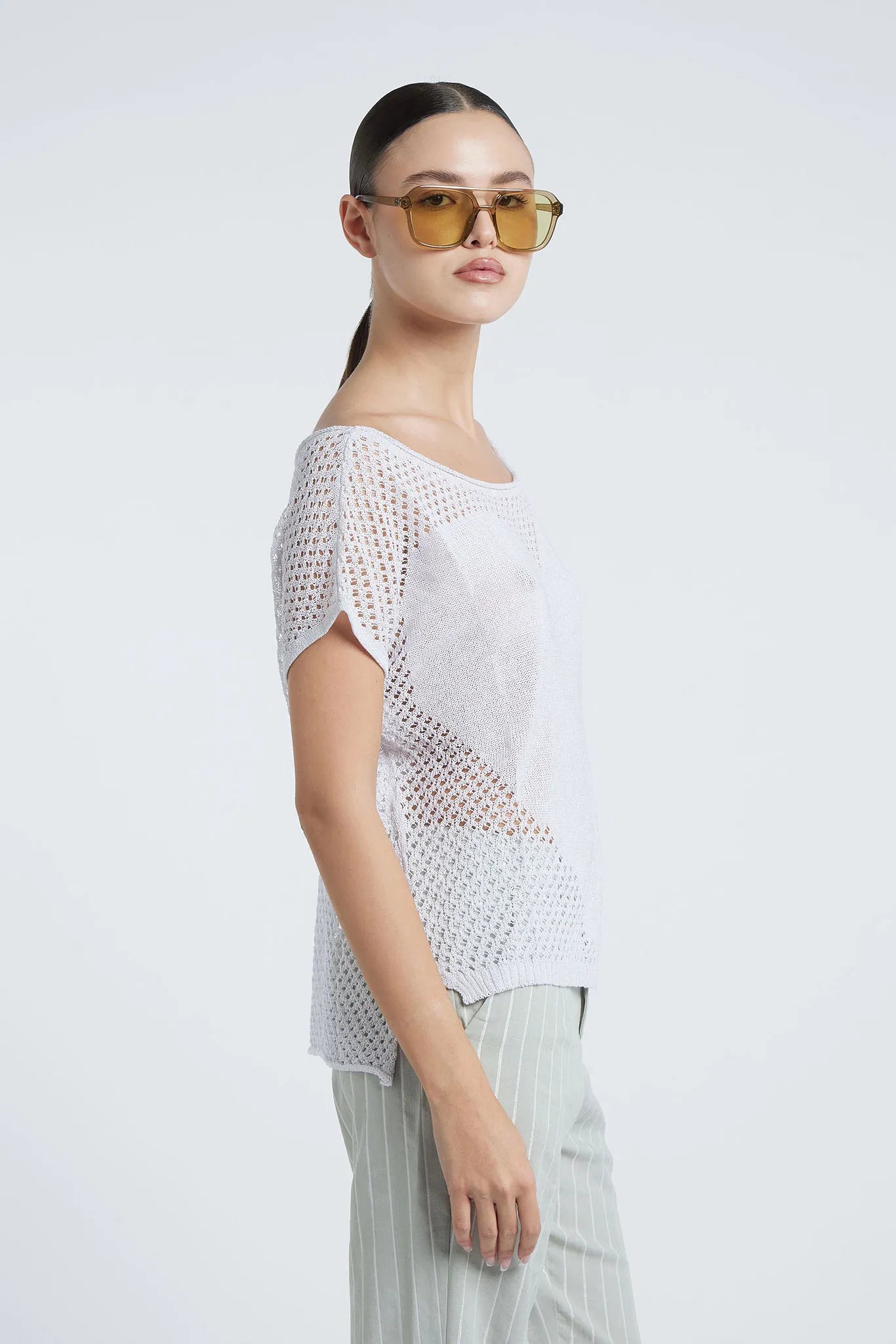 SCARLETT - Viscose mesh sweater