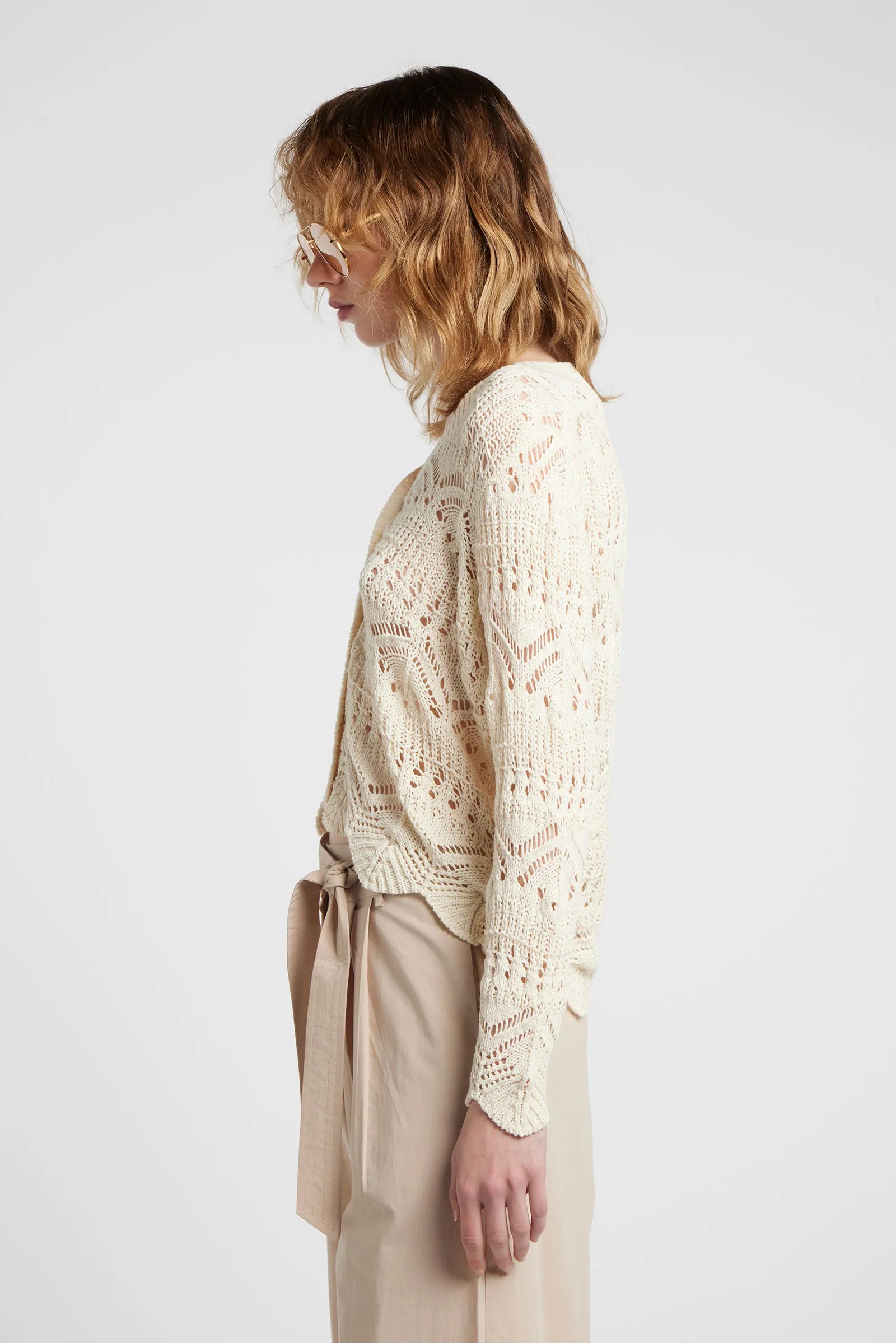 HOLIDAY - Long-sleeved V-neck cardigan