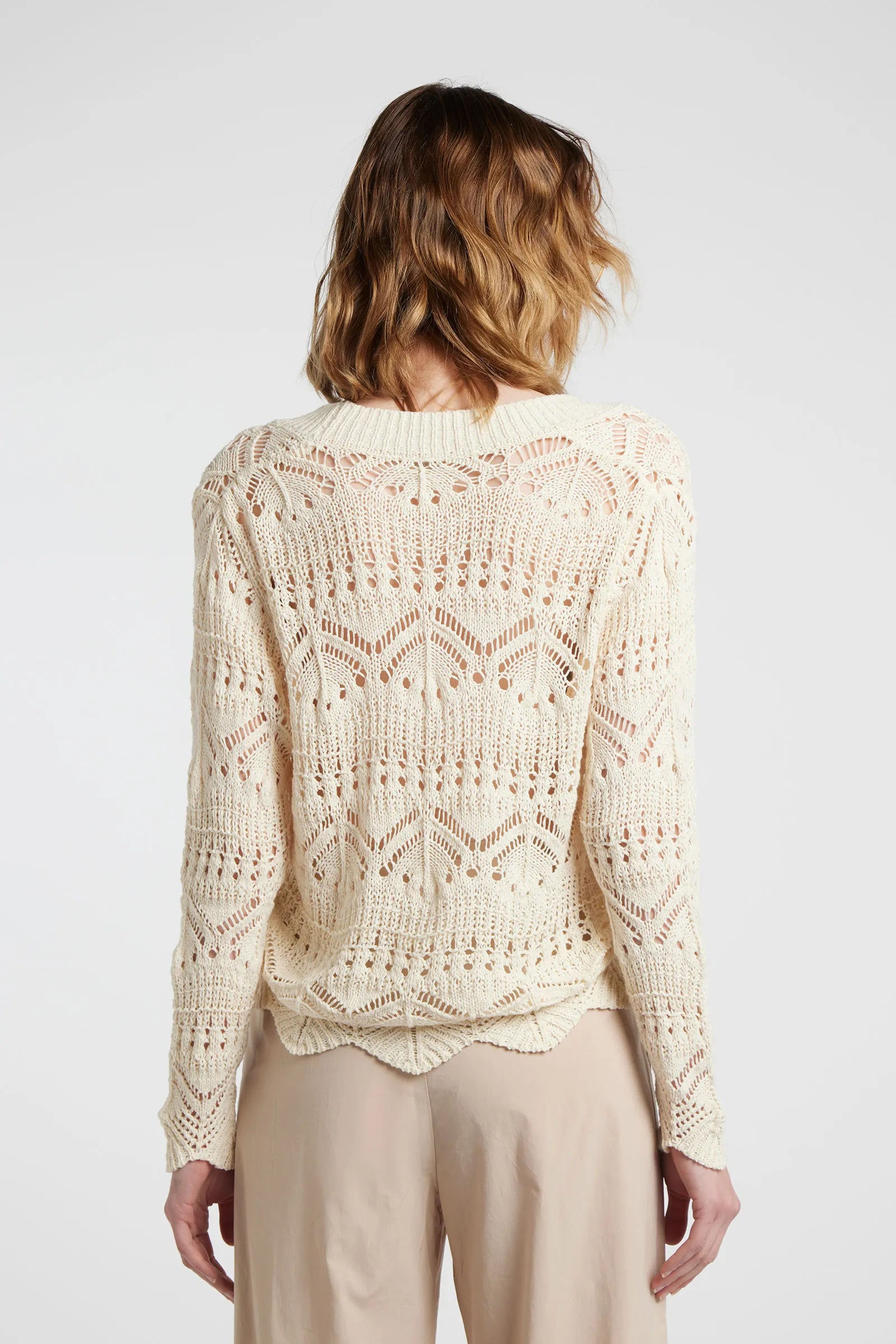 HOLIDAY - Long-sleeved V-neck cardigan