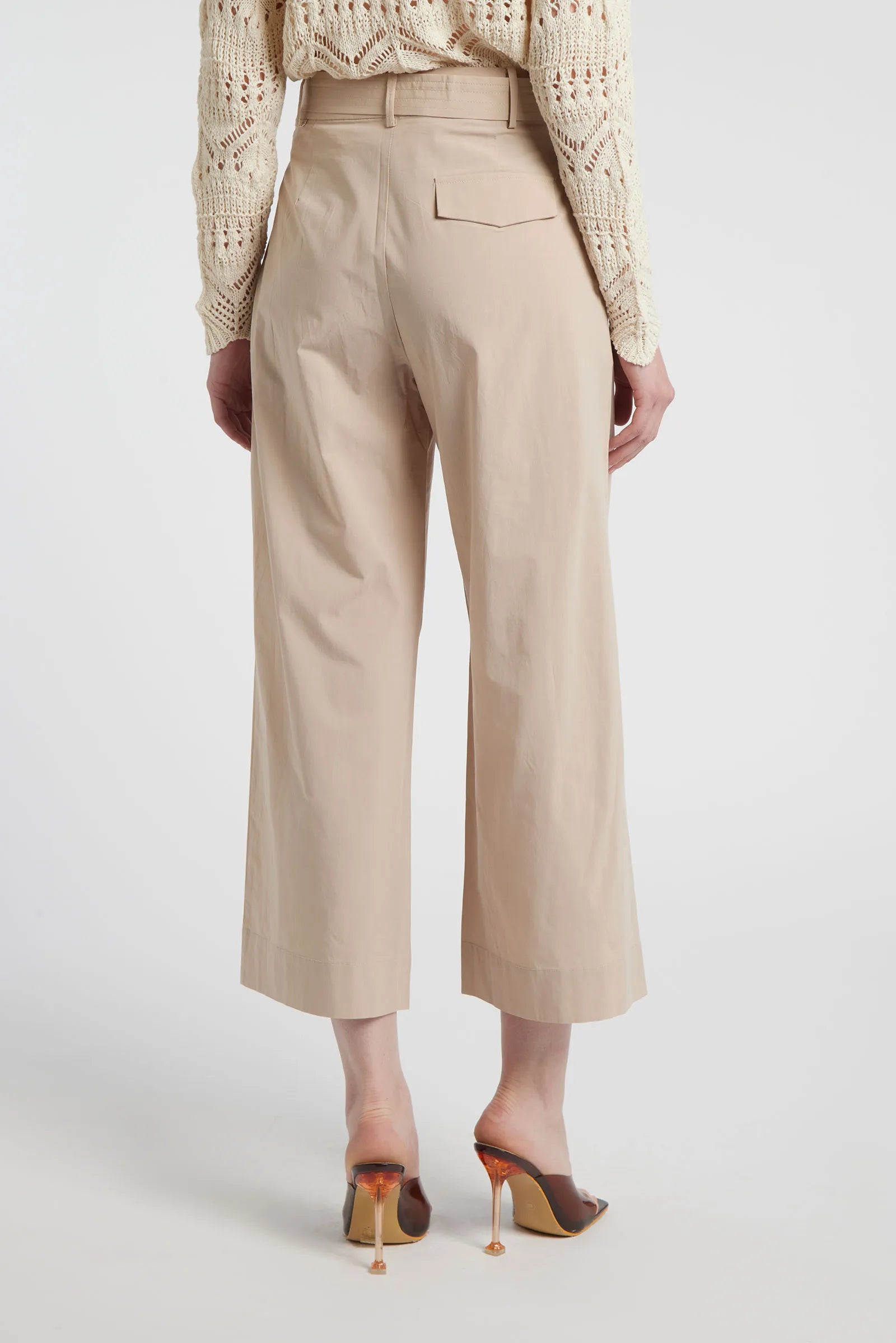 AZZURRITE - High-waisted safari trousers