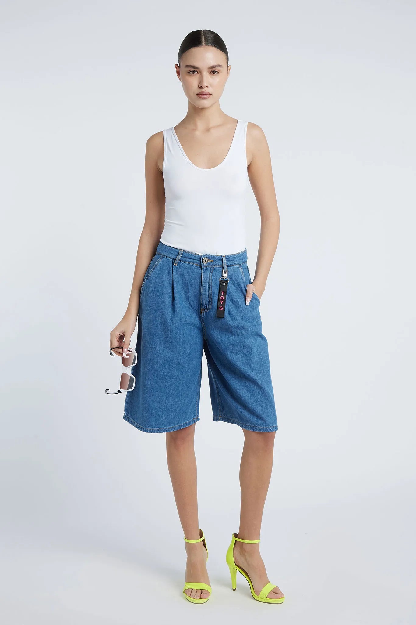 CARAVAGGIO - Denim Bermudas