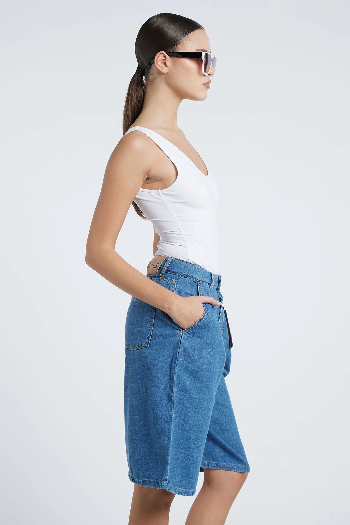 CARAVAGGIO - Denim Bermudas