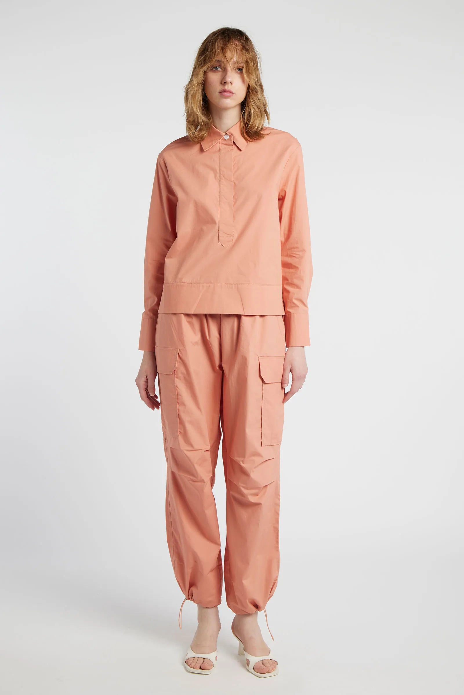 GARNET - Shirt-collar tunic