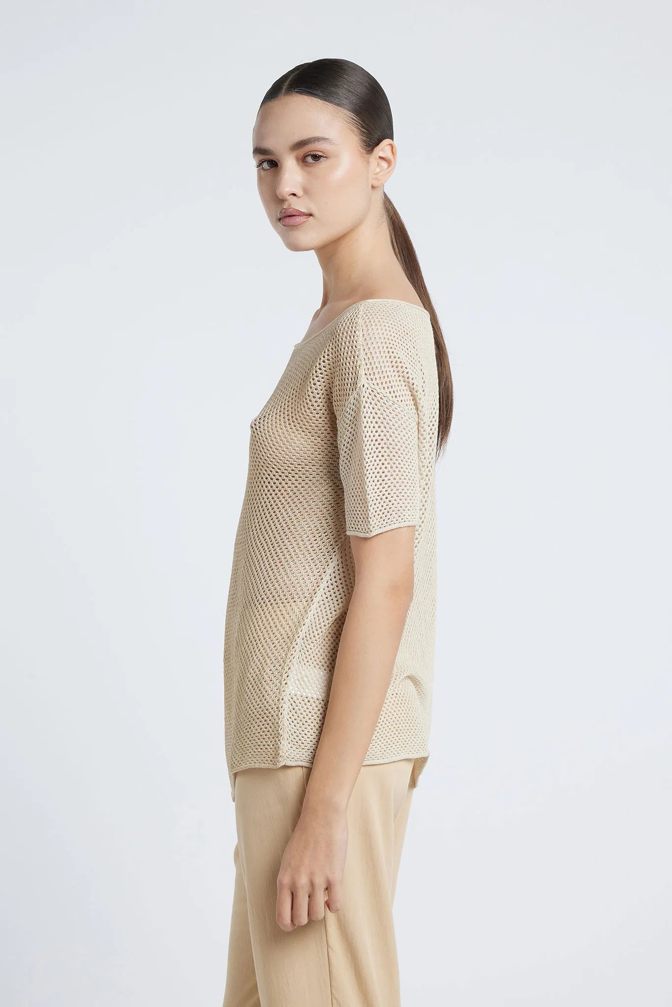 NOUR - Crew neck viscose sweater
