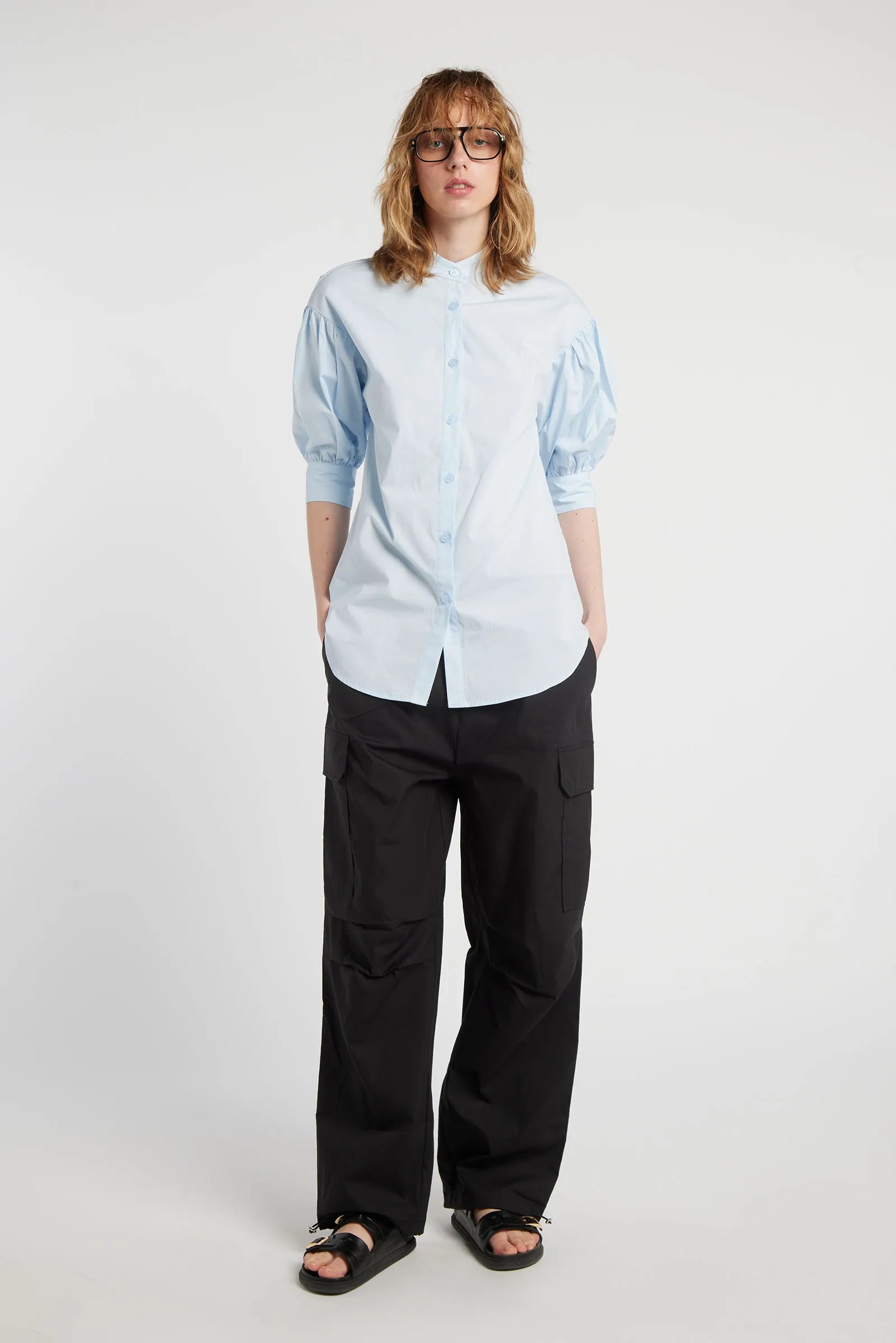 RUBINO - Mandarin collar shirt