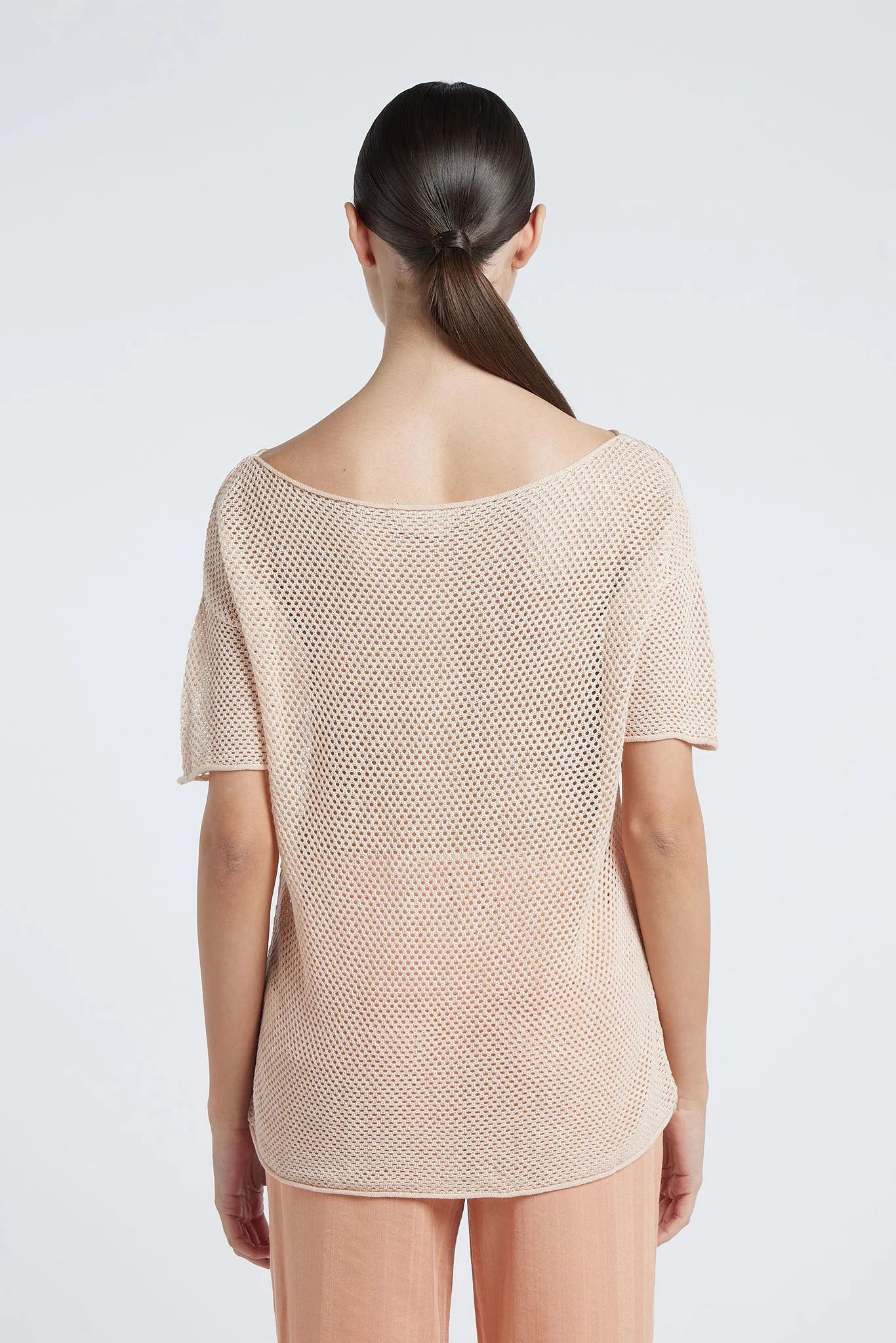 NOUR - Viscose crew-neck jumper