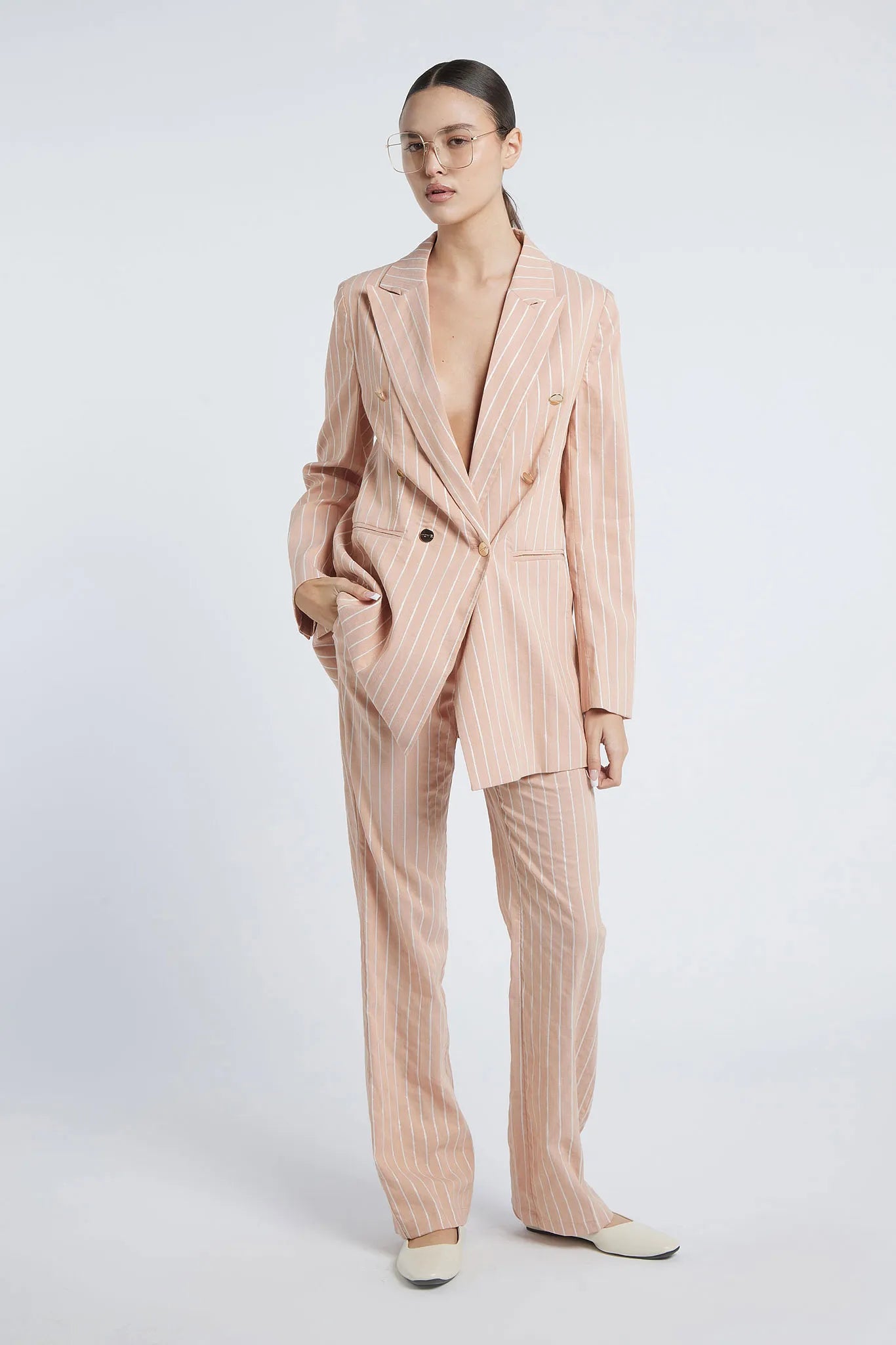 ROME - Six-button double-breasted pantsuit